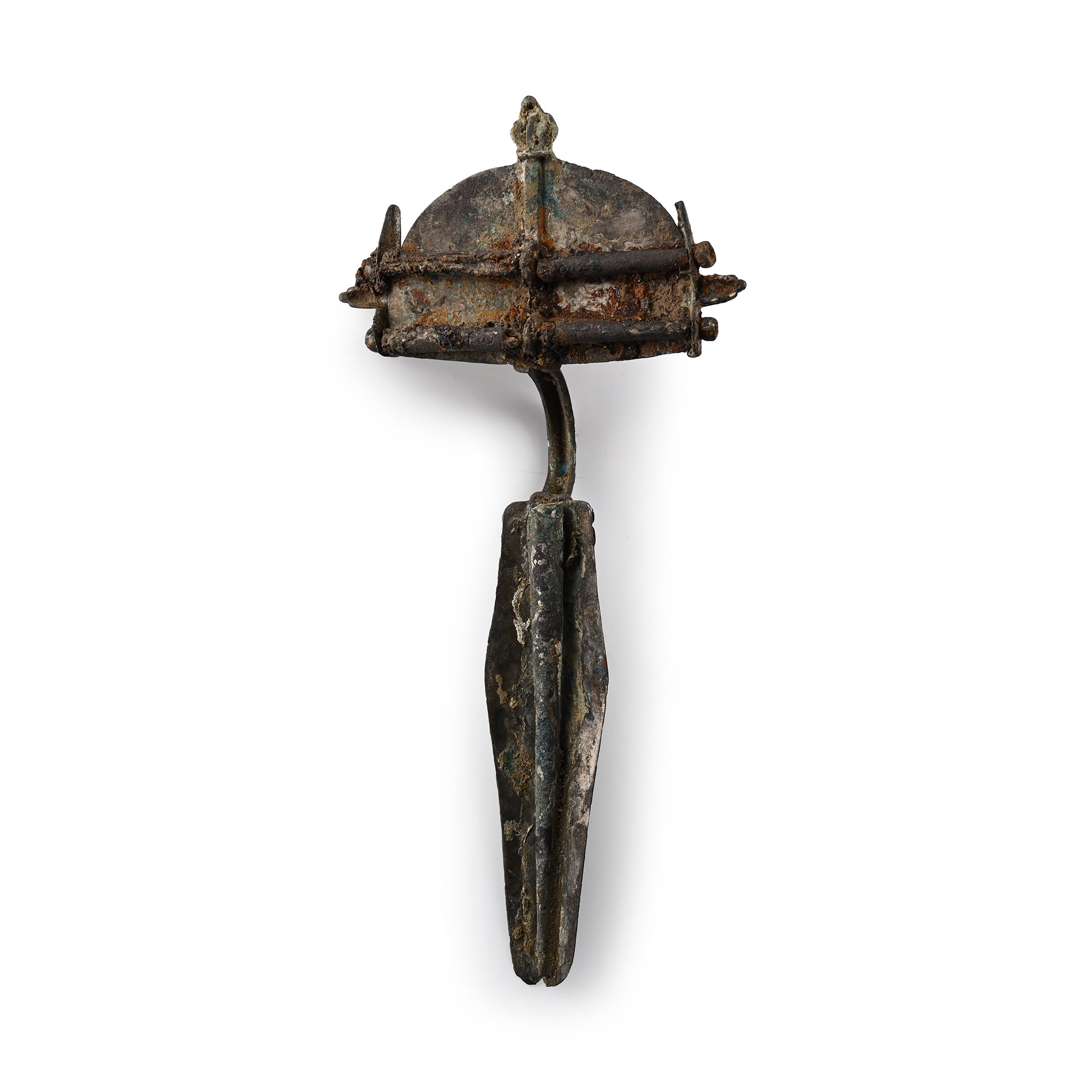 Large Gothic Silver-Gilt Fibula