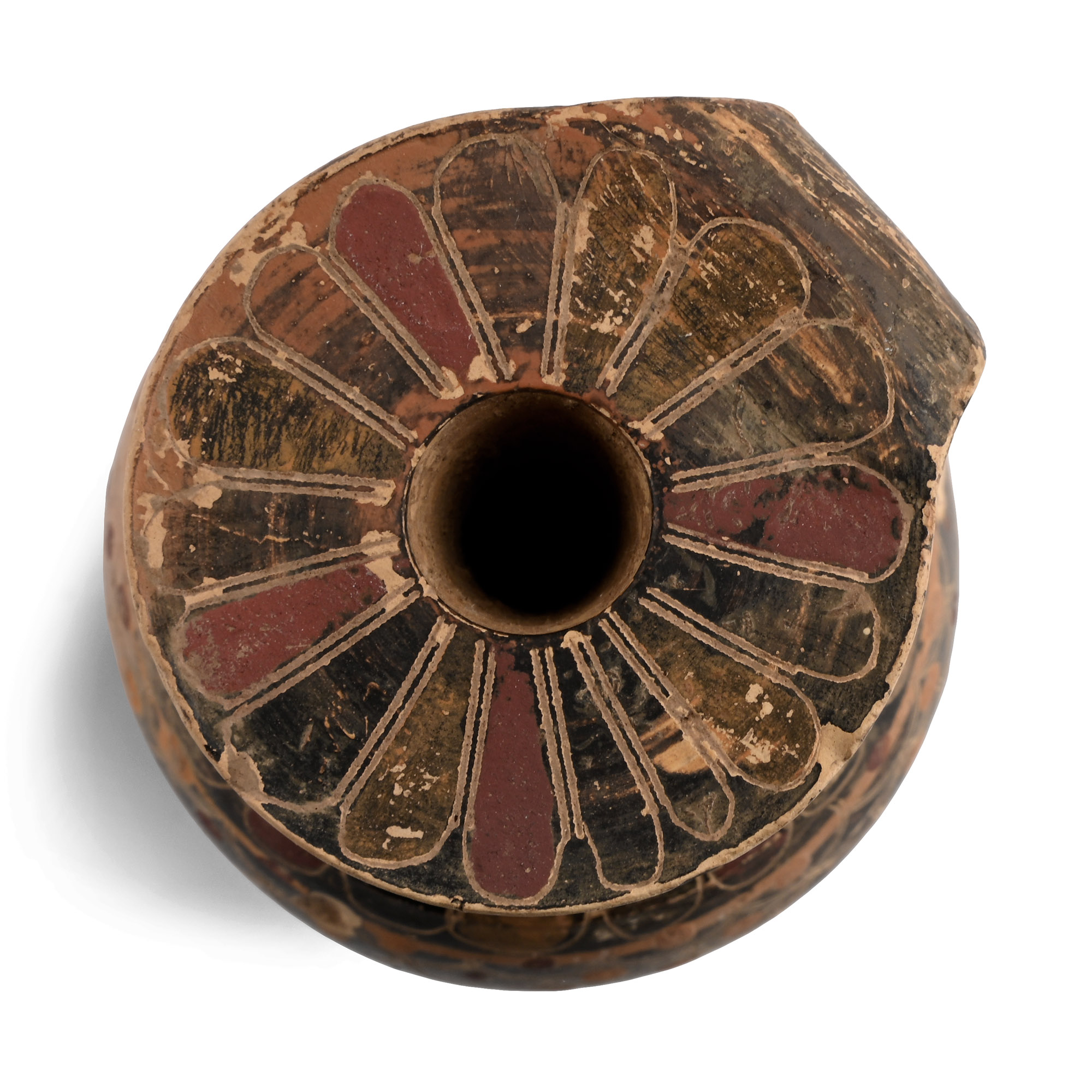 Proto-Corinthian Painted Terracotta Aryballos