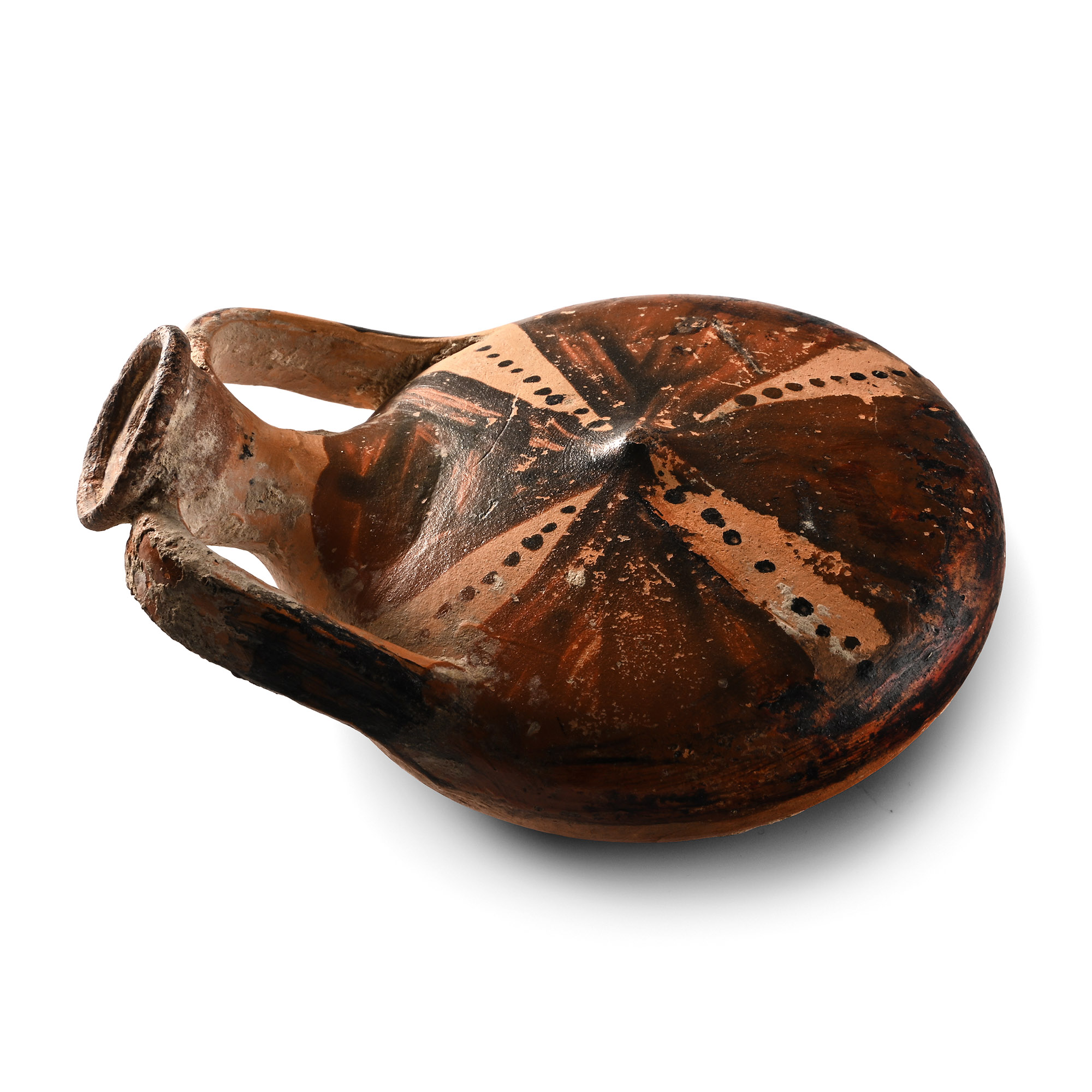 Mycenaean Painted Pottery Flask