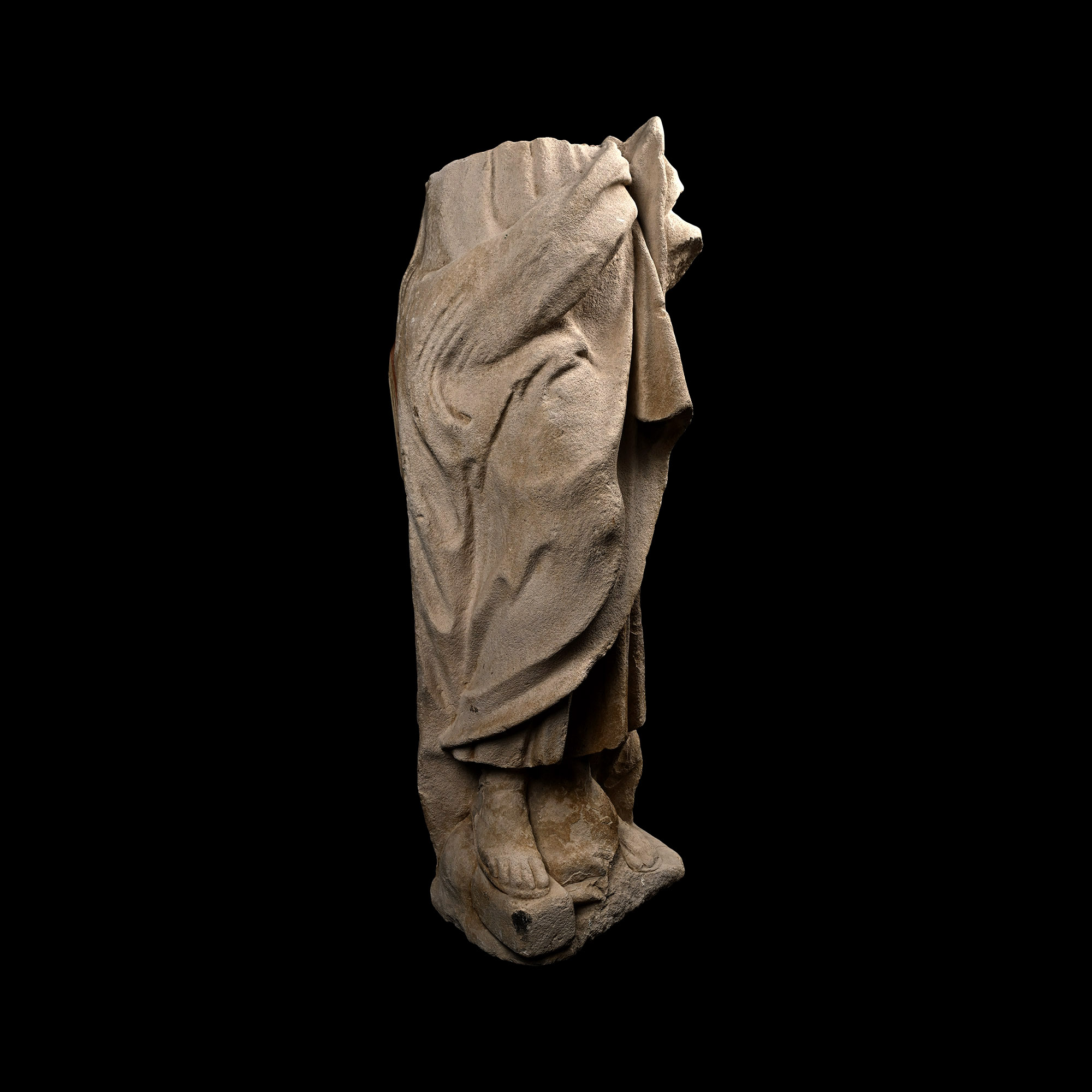 Large Renaissance Stone Statue of Standing Male