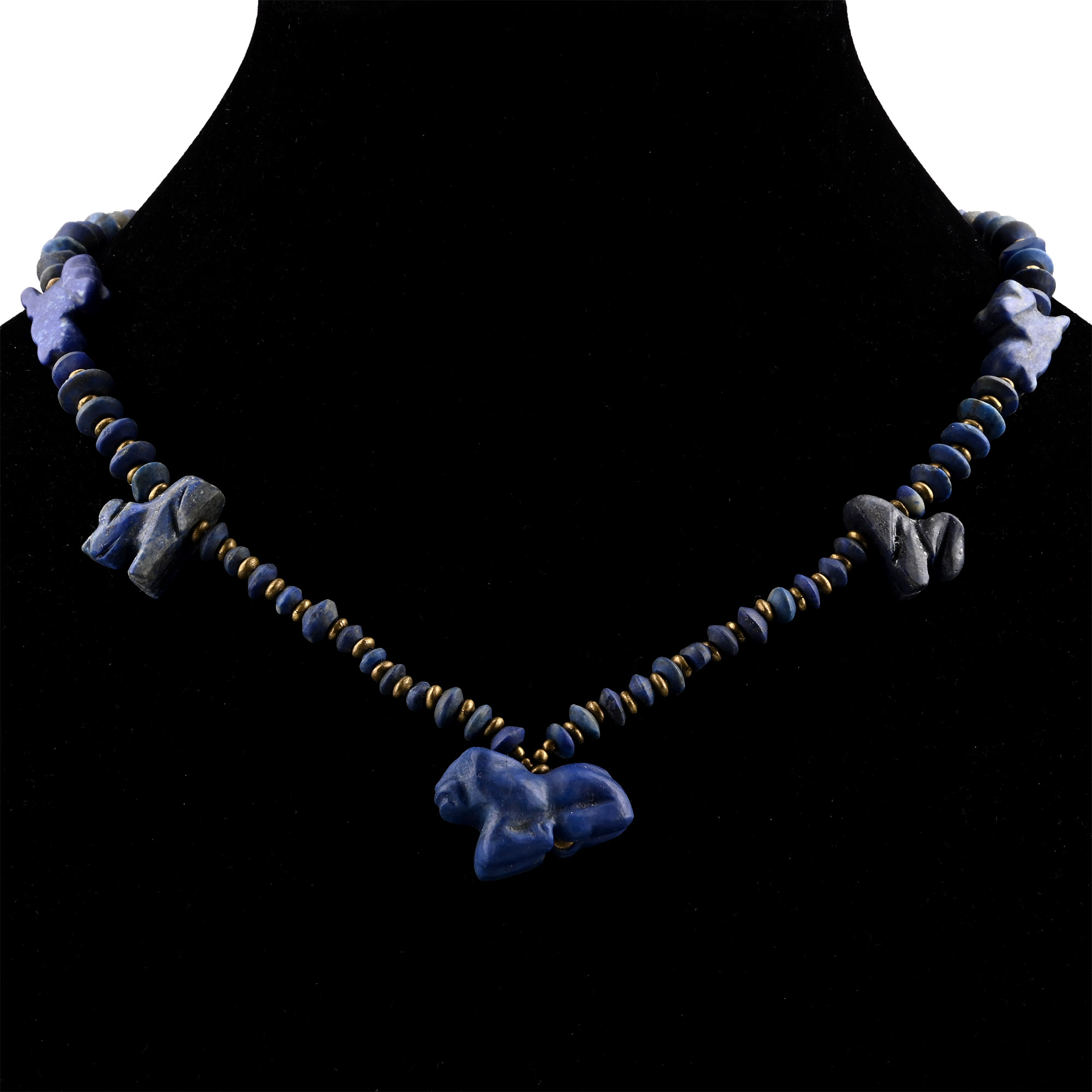 Bactrian Style Lapis Lazuli and Other Bead Necklace String