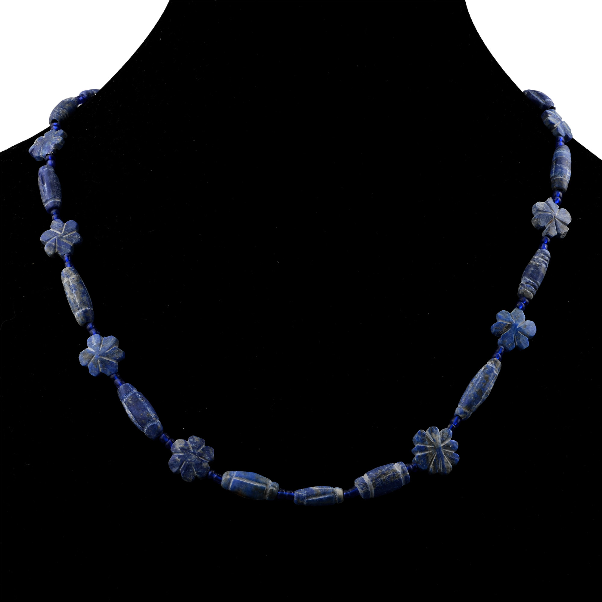 Bactrian Style Lapis Lazuli and Other Bead Necklace String