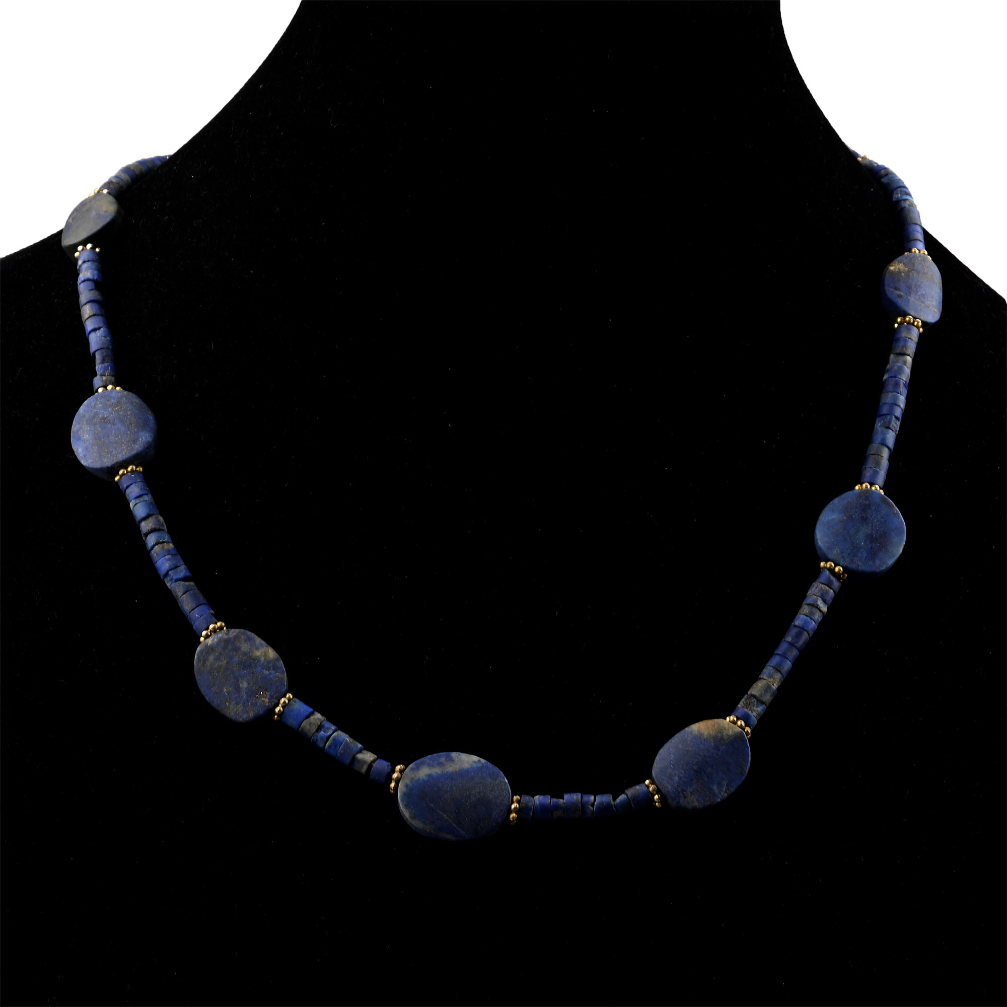 Bactrian Style Lapis Lazuli and Other Bead Necklace String