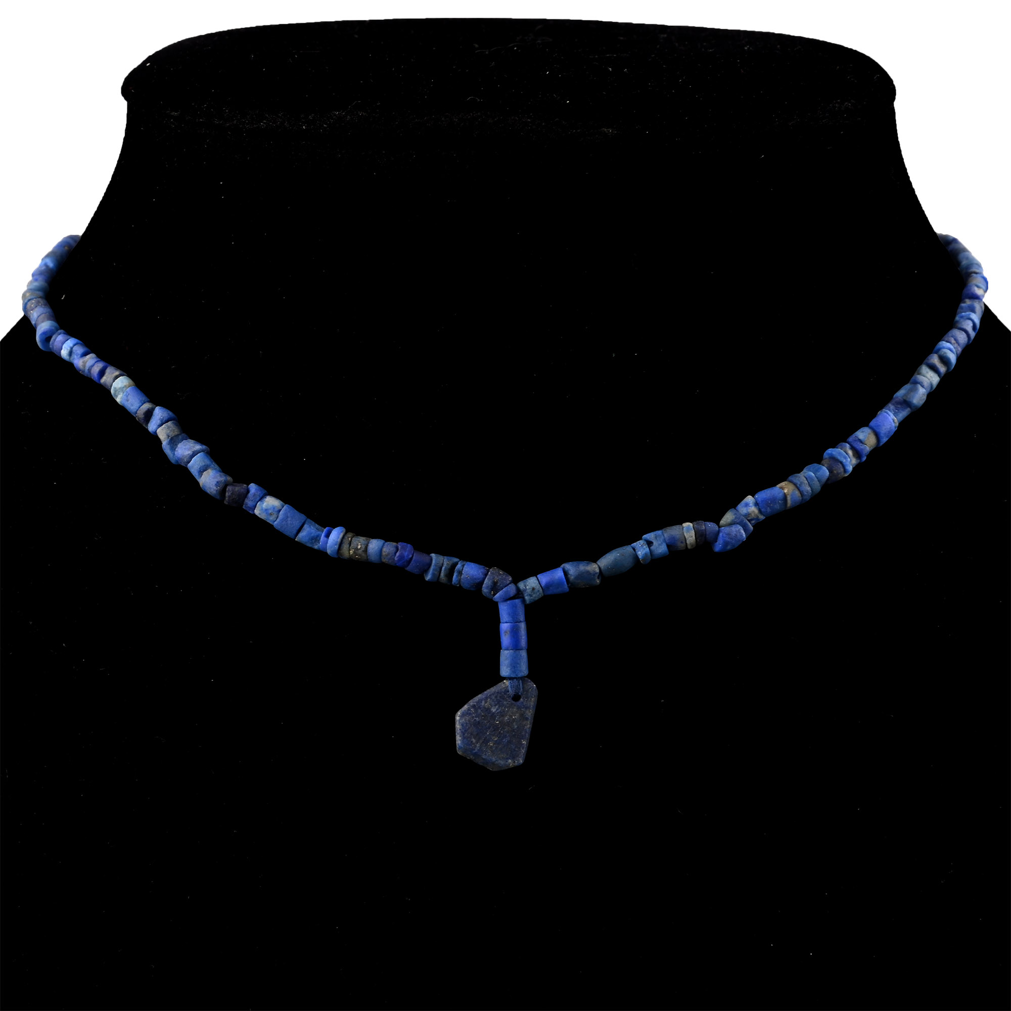 Bactrian Style Lapis Lazuli and Other Stone Bead Necklace String