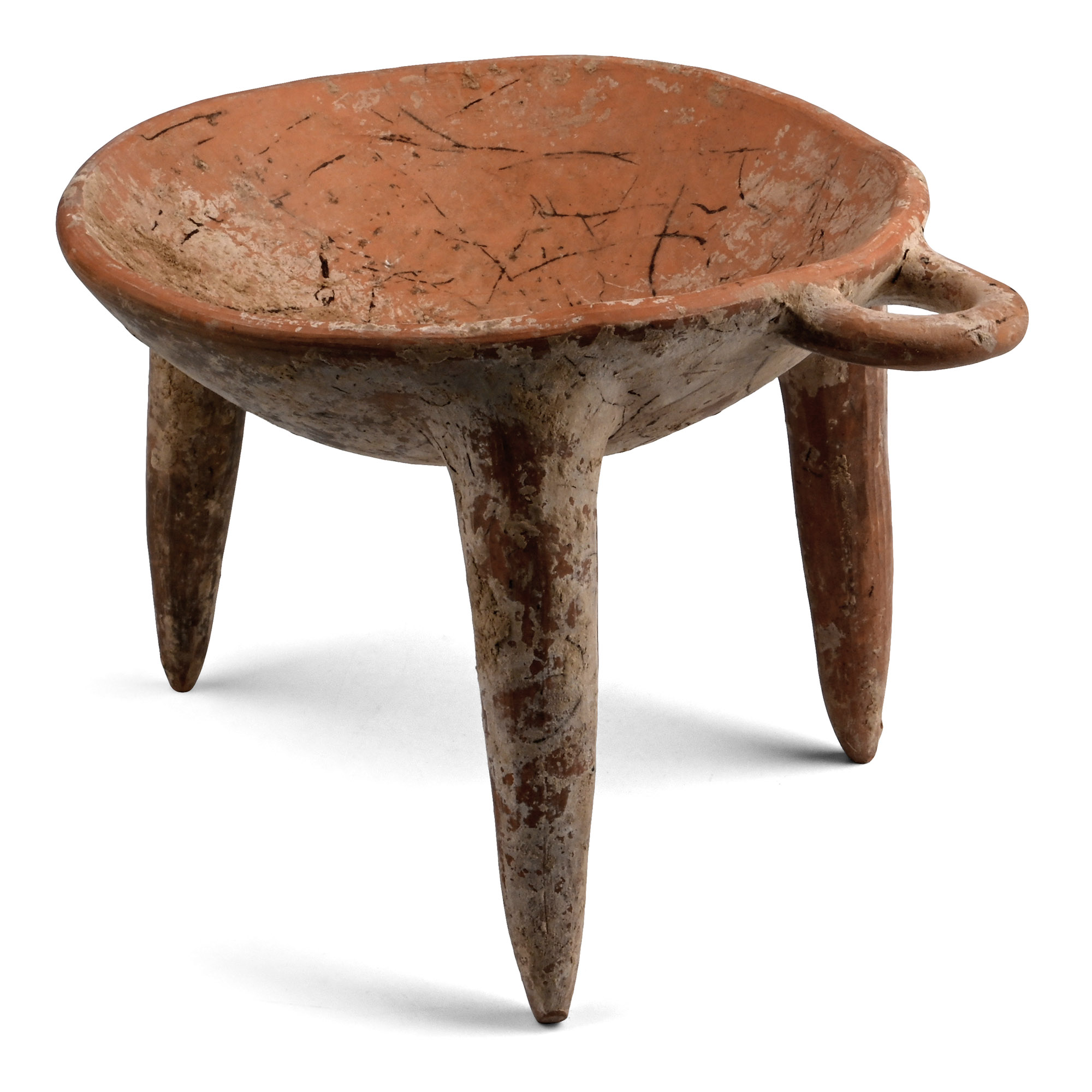 Western Asiatic Pottery Raised Tripod Dish