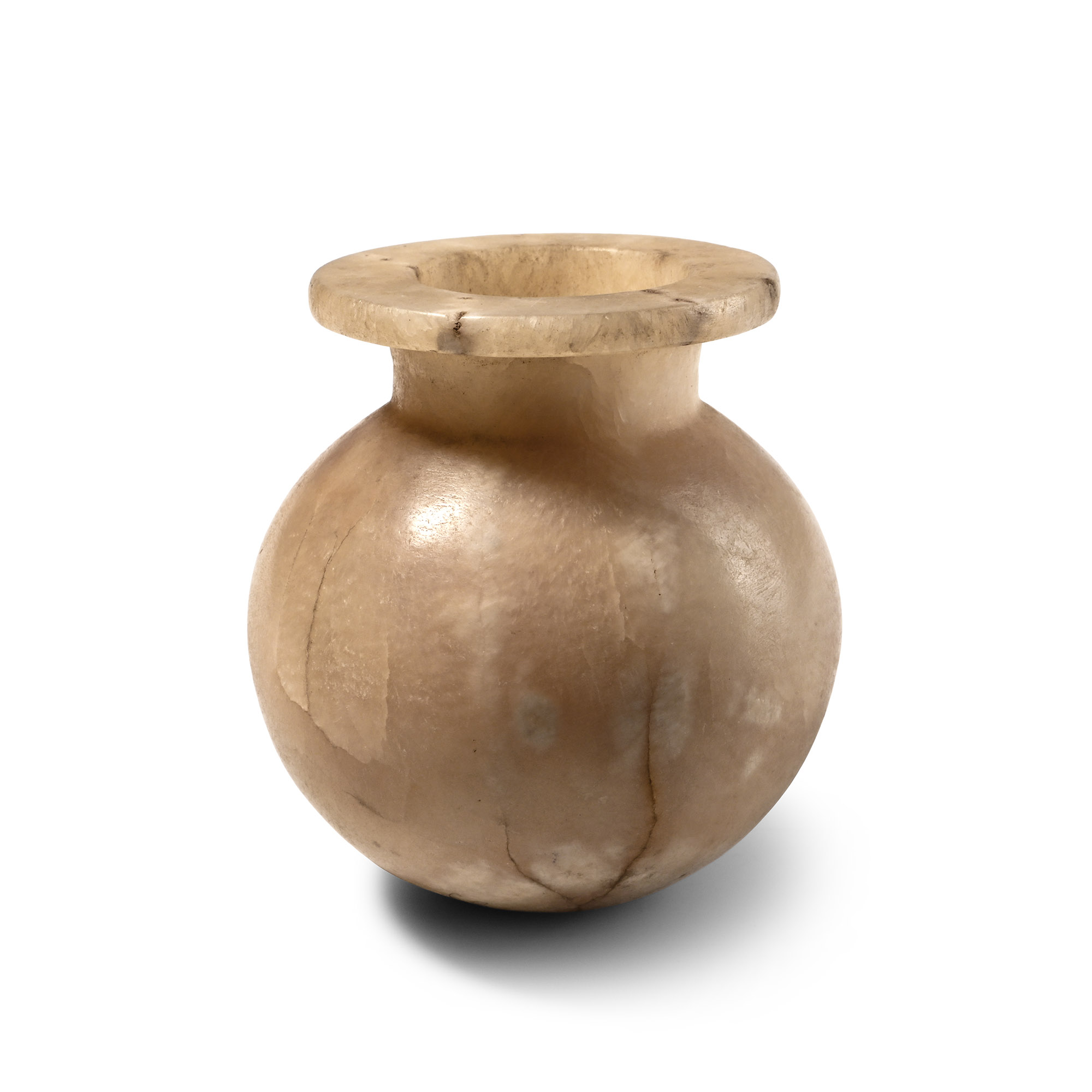 Banded Alabaster Globular Jar