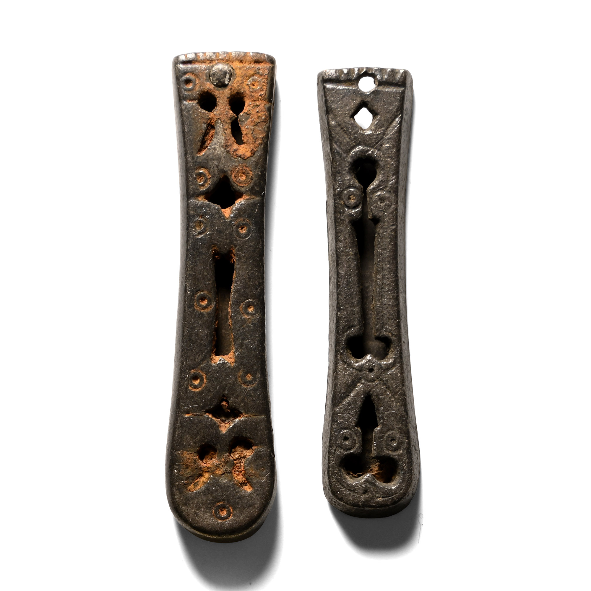 Viking Age Silver Strap End Group