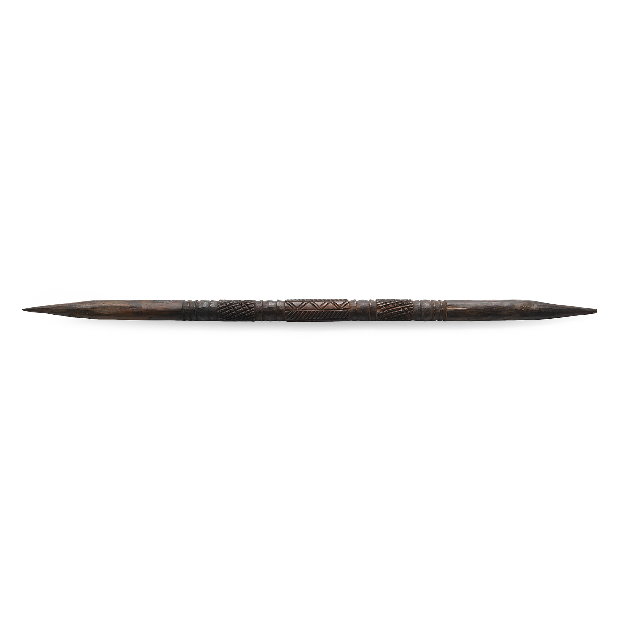 Polynesian Carved Hardwood Fighting Stick