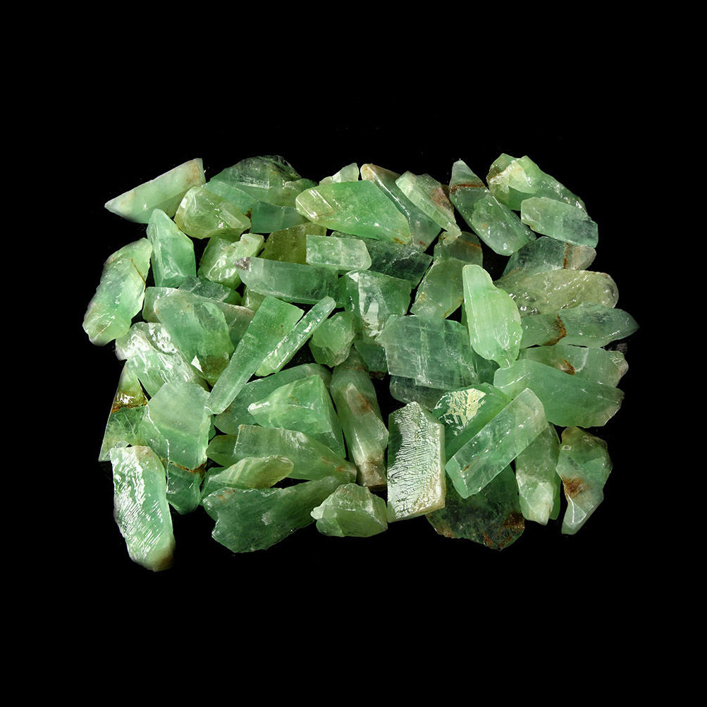 Pale Green Calcite Mineral Specimens