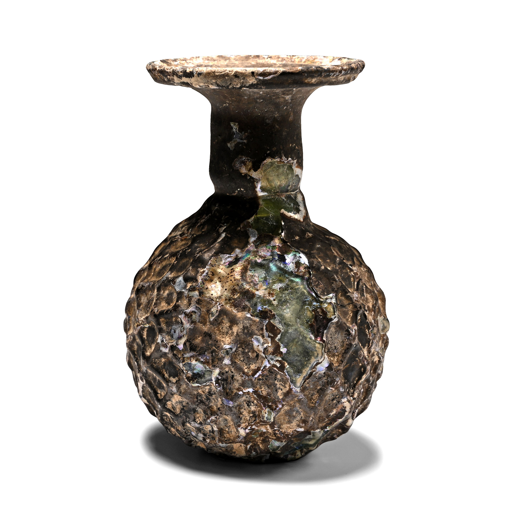 Roman Glass 'Sprinkler' Vessel with Net Pattern