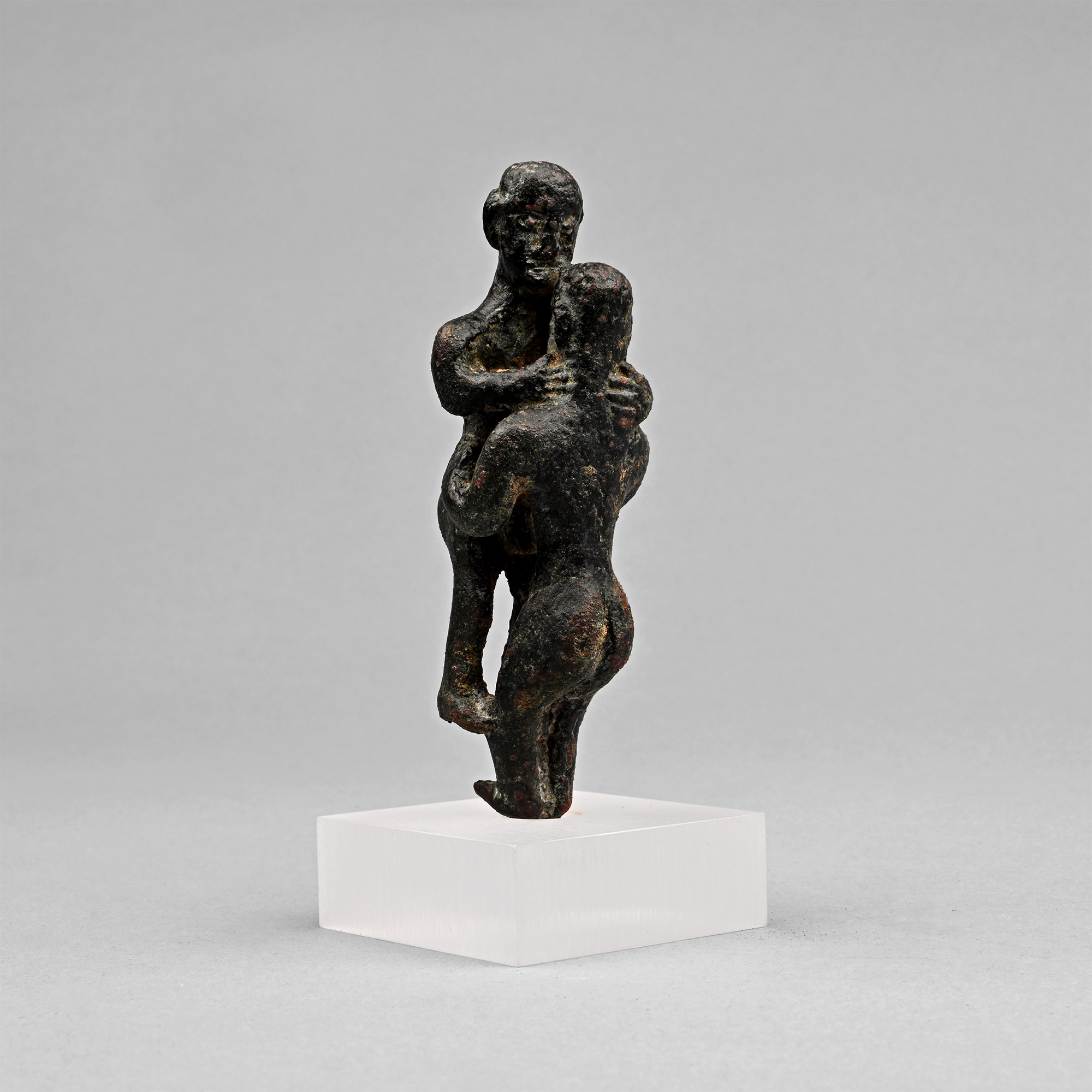 South Arabian Naked Couple in Erotic Embrace
