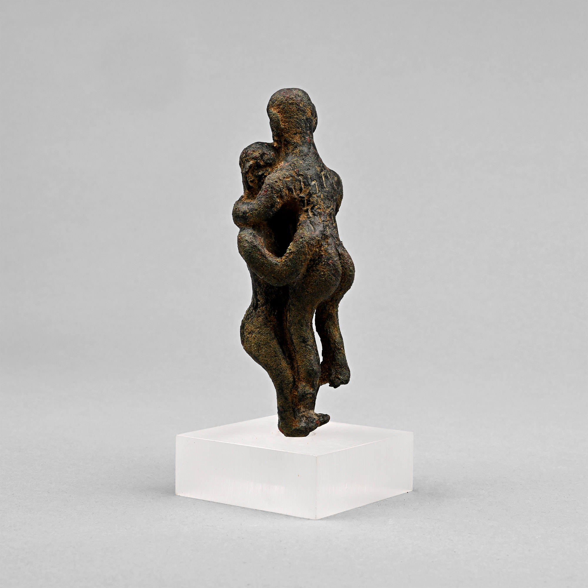 South Arabian Naked Couple in Erotic Embrace