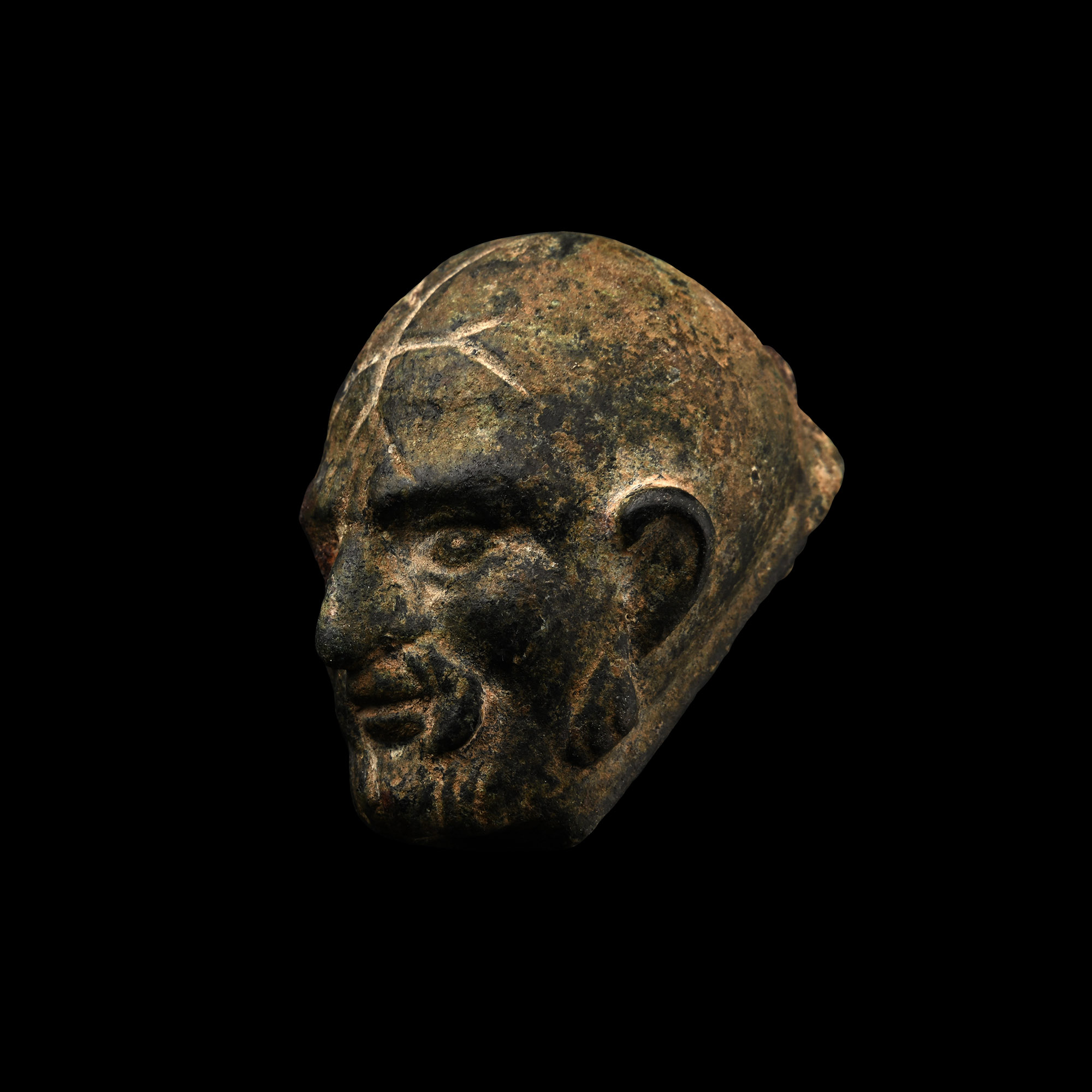 Roman Bronze 'Money' Box with Cross