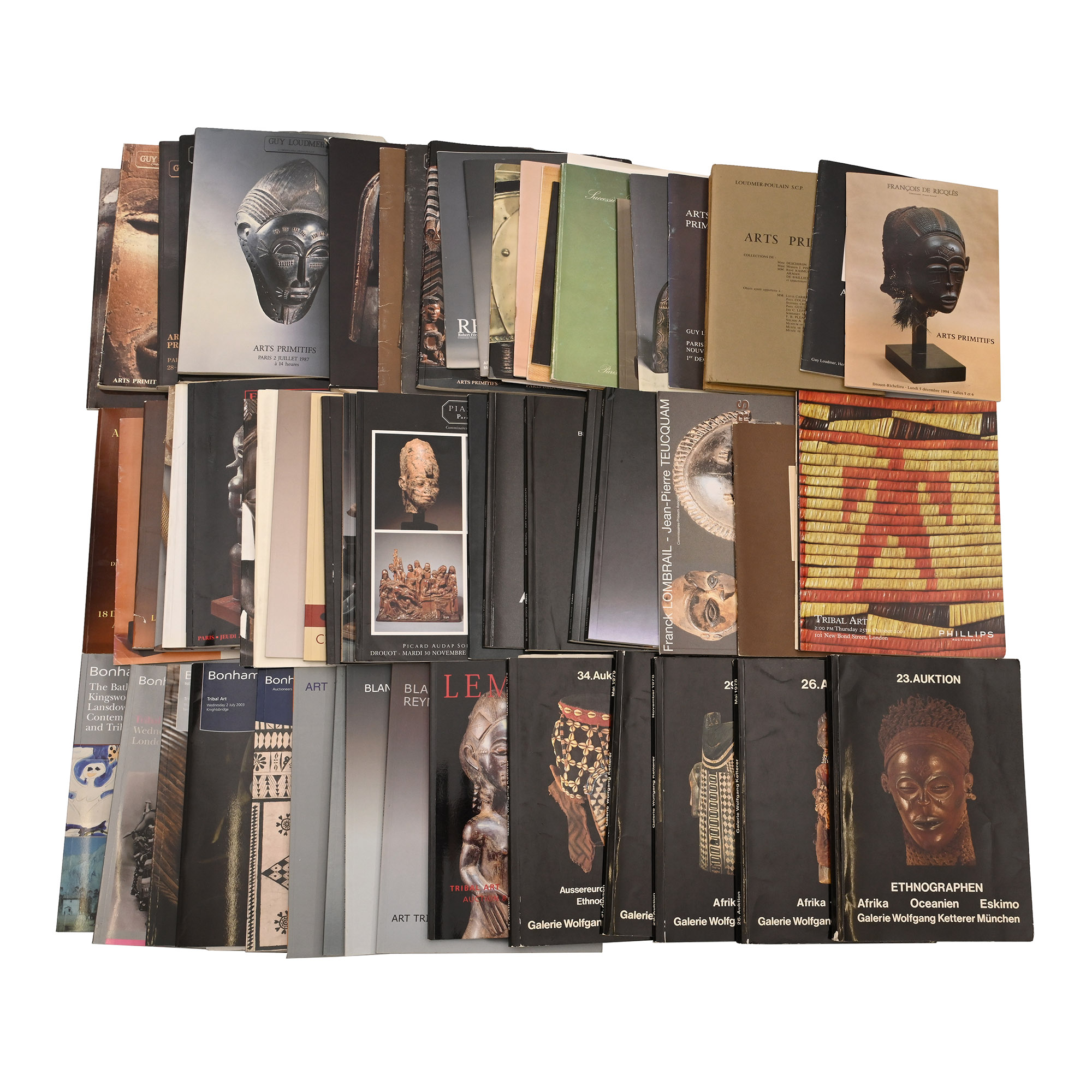Primitive and African Tribal Art Auction Catalogue Group - 61 Titles