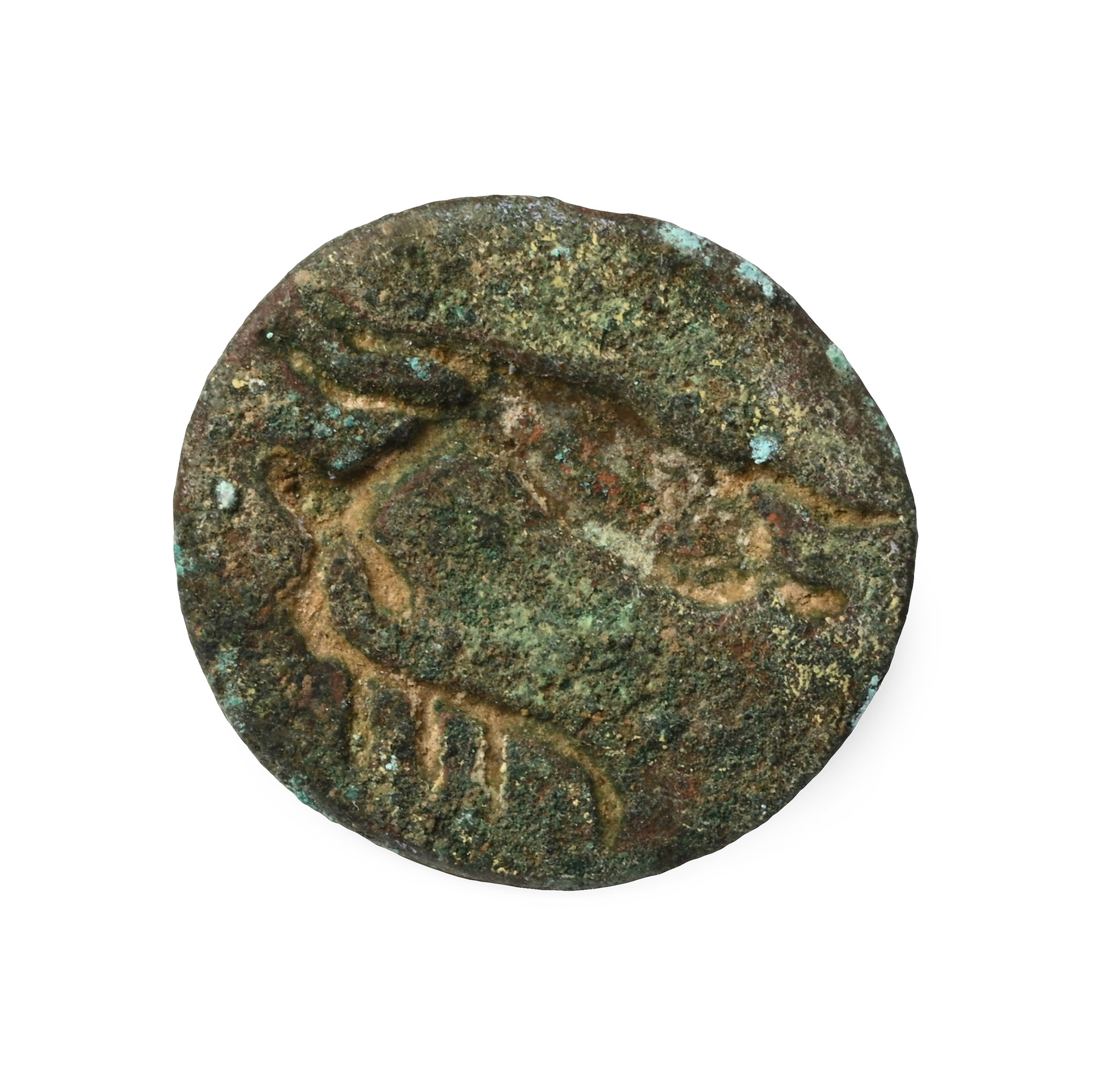 Large Central Asian Floral Backed Bronze Floral Seal