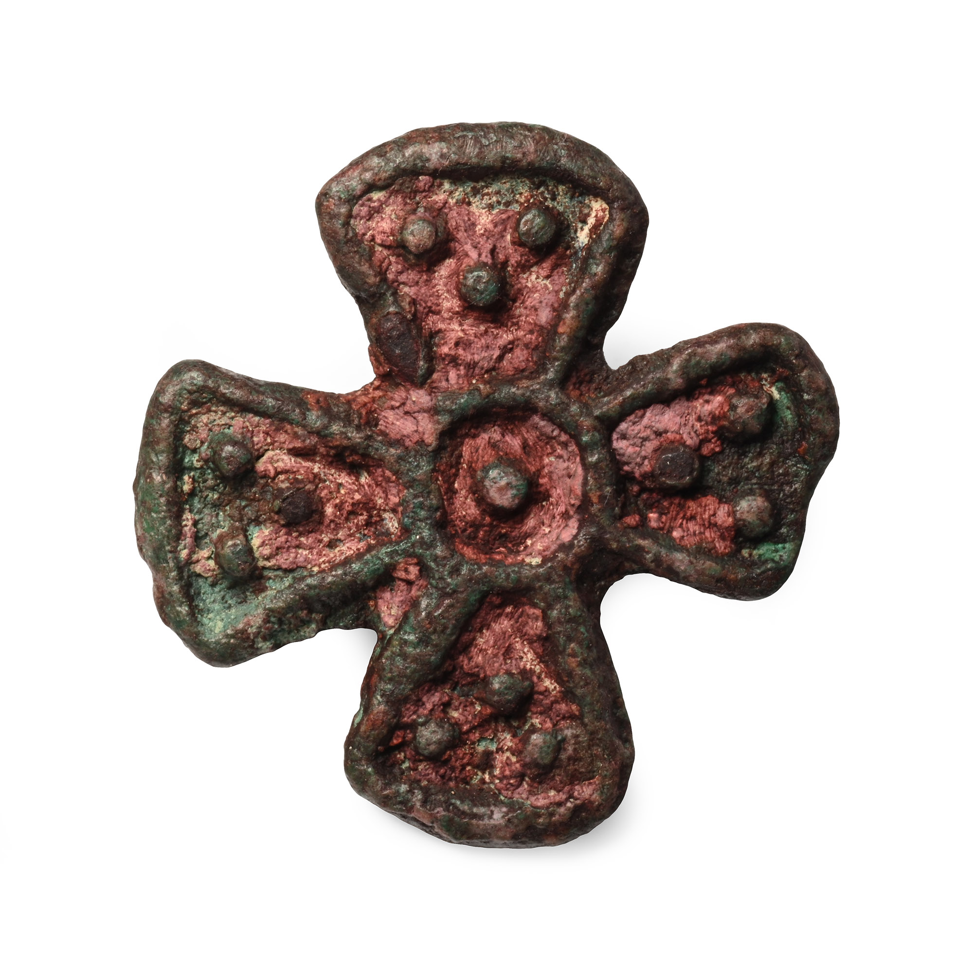 Large Central Asian Bronze Cross-Shaped Seal