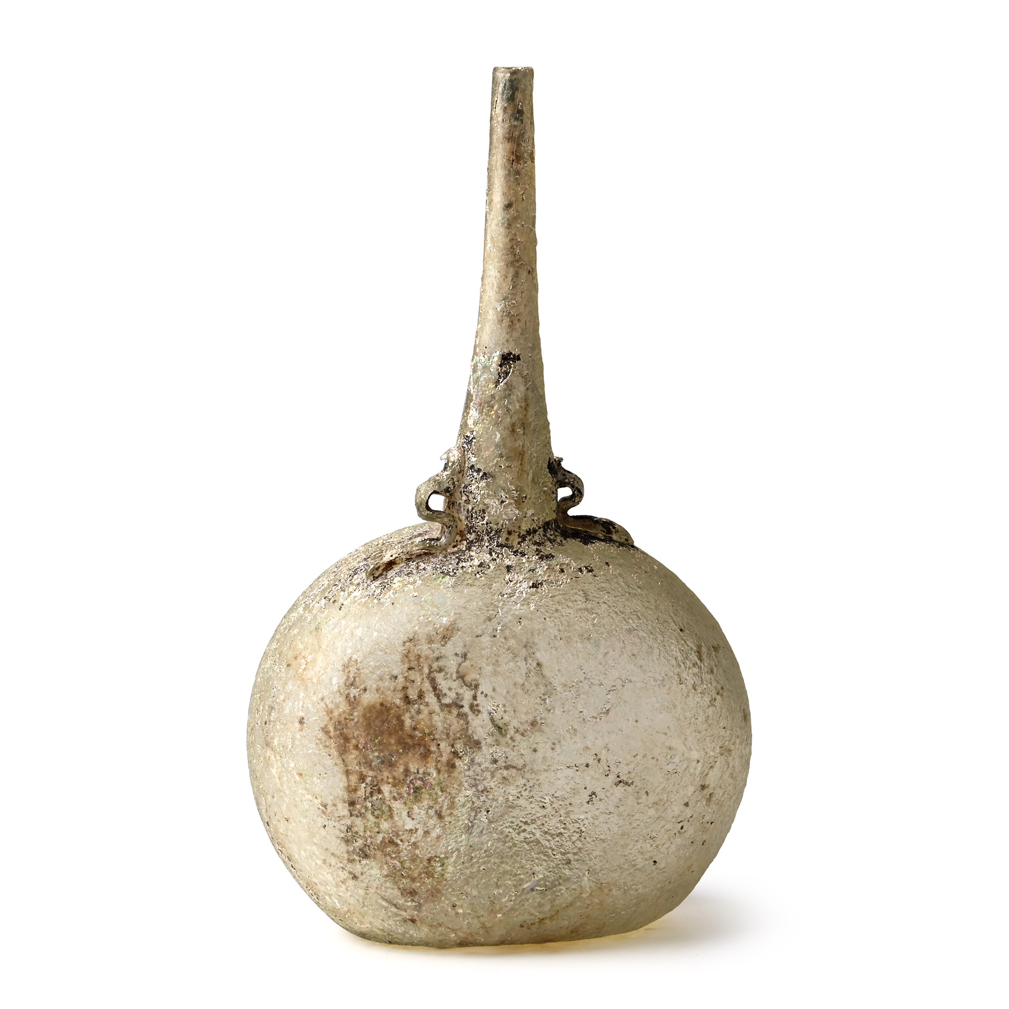 Mamluk Pale Green Glass Feeder Bottle