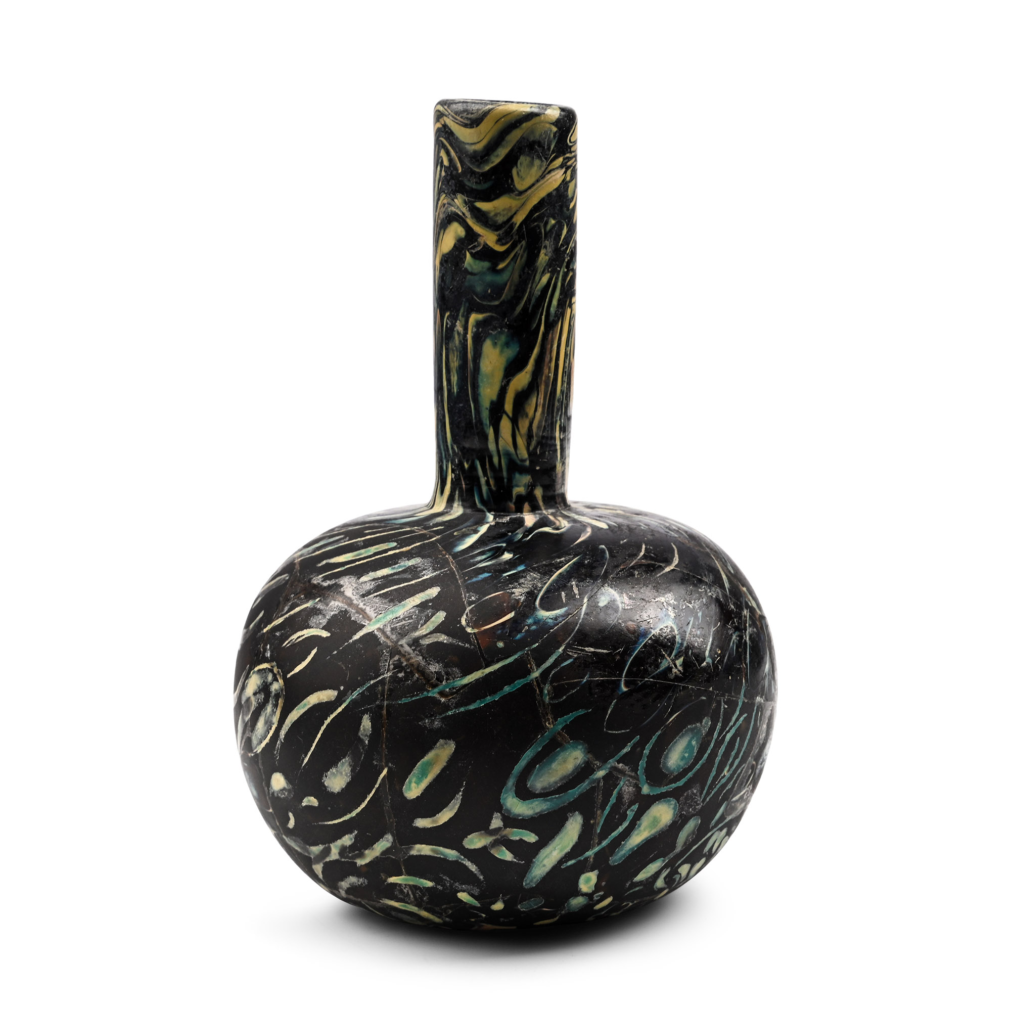 Fatimid Opaque Mosaic Glass Vase