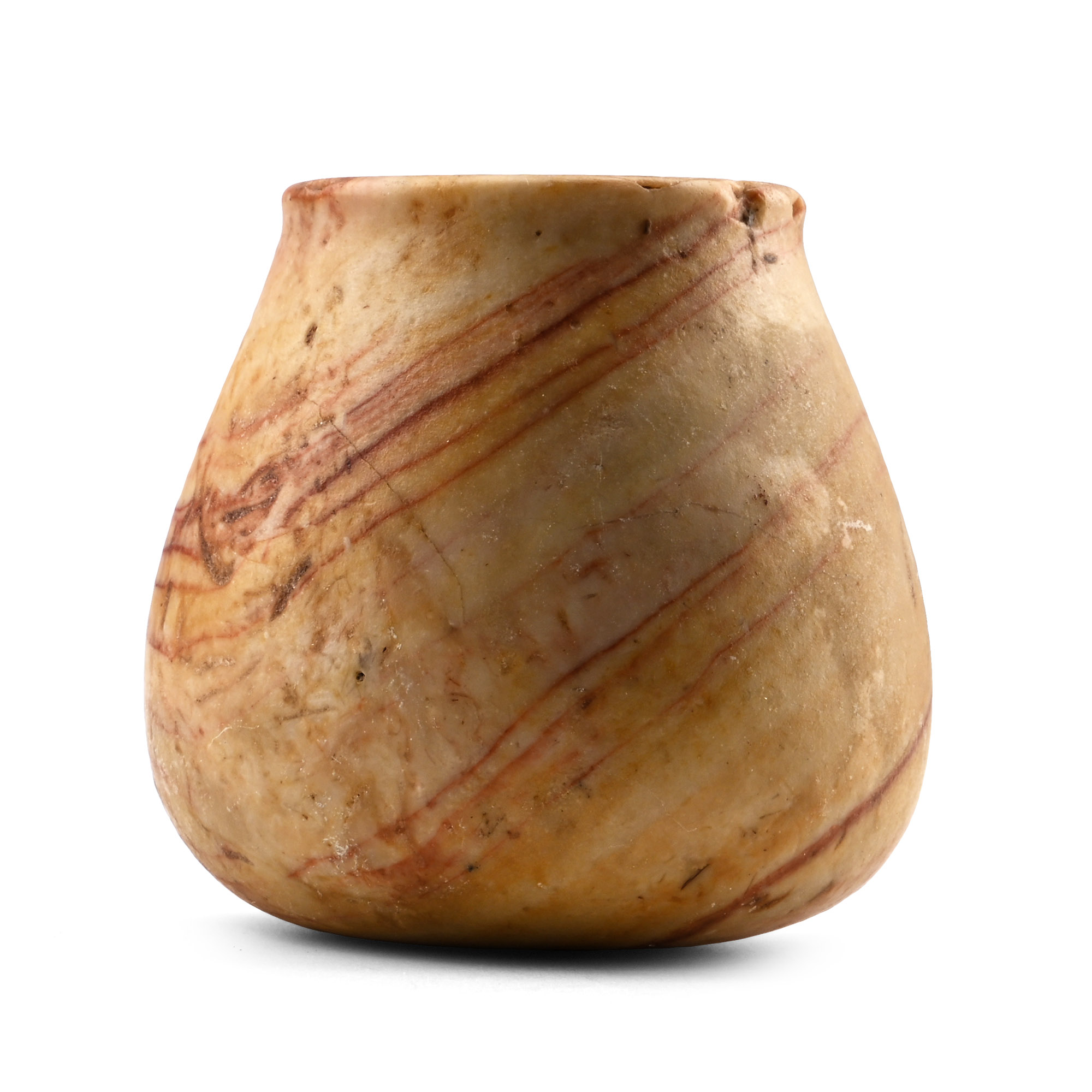 Western Asiatic Banded Alabaster Vessel