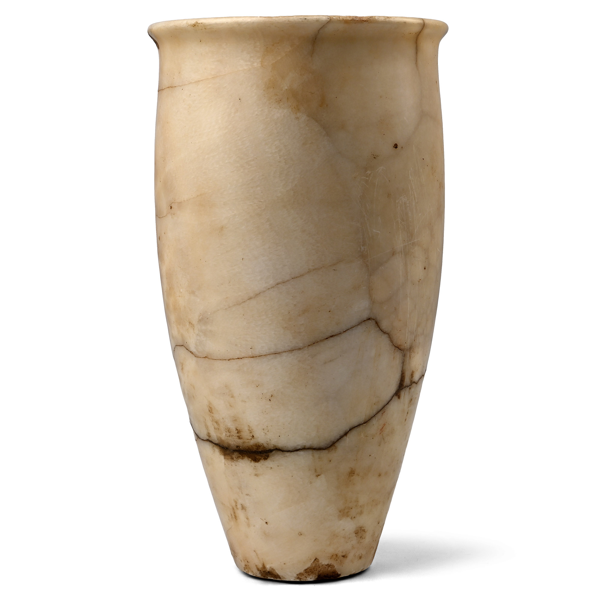 Large Western Asiatic Banded Alabaster Vase