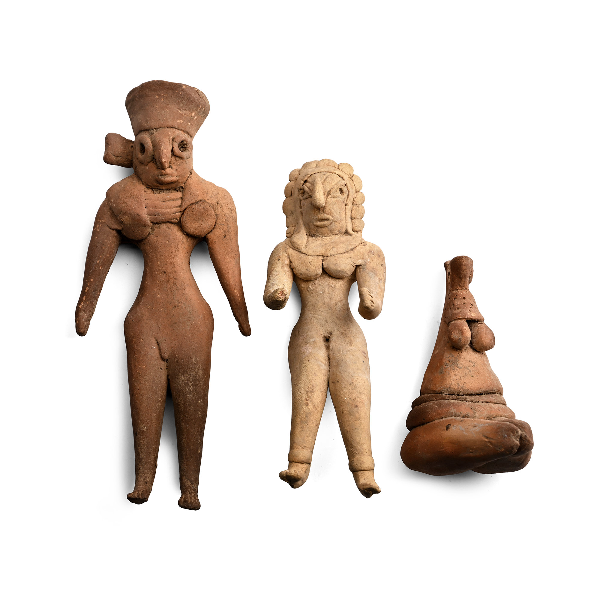 Indus Valley Style Terracotta Fertility Idol Group
