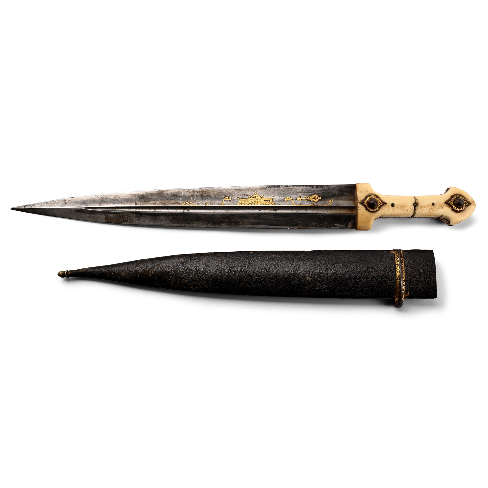 Ottoman Iron Dagger with Bone Hilt