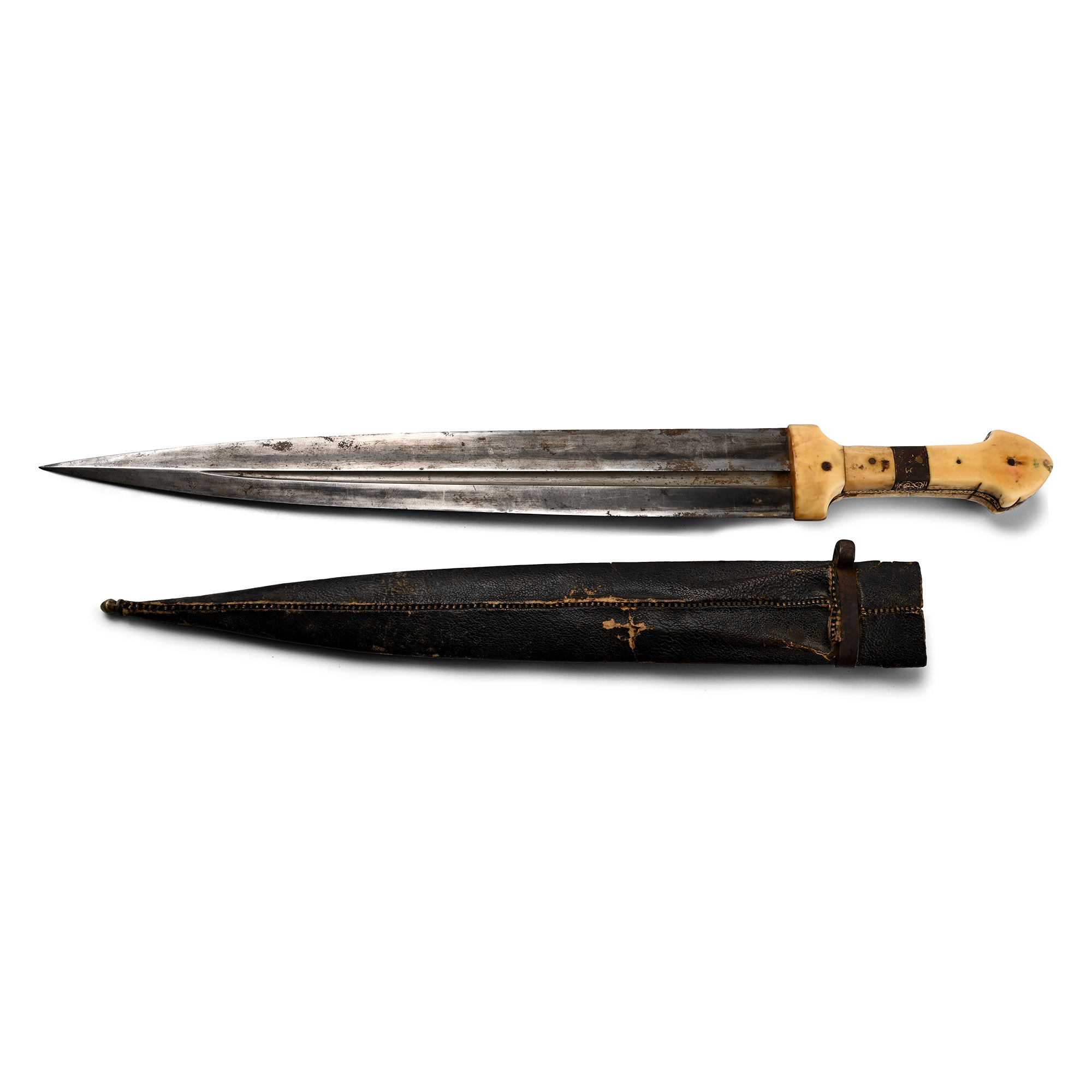 Ottoman Iron Dagger with Bone Hilt