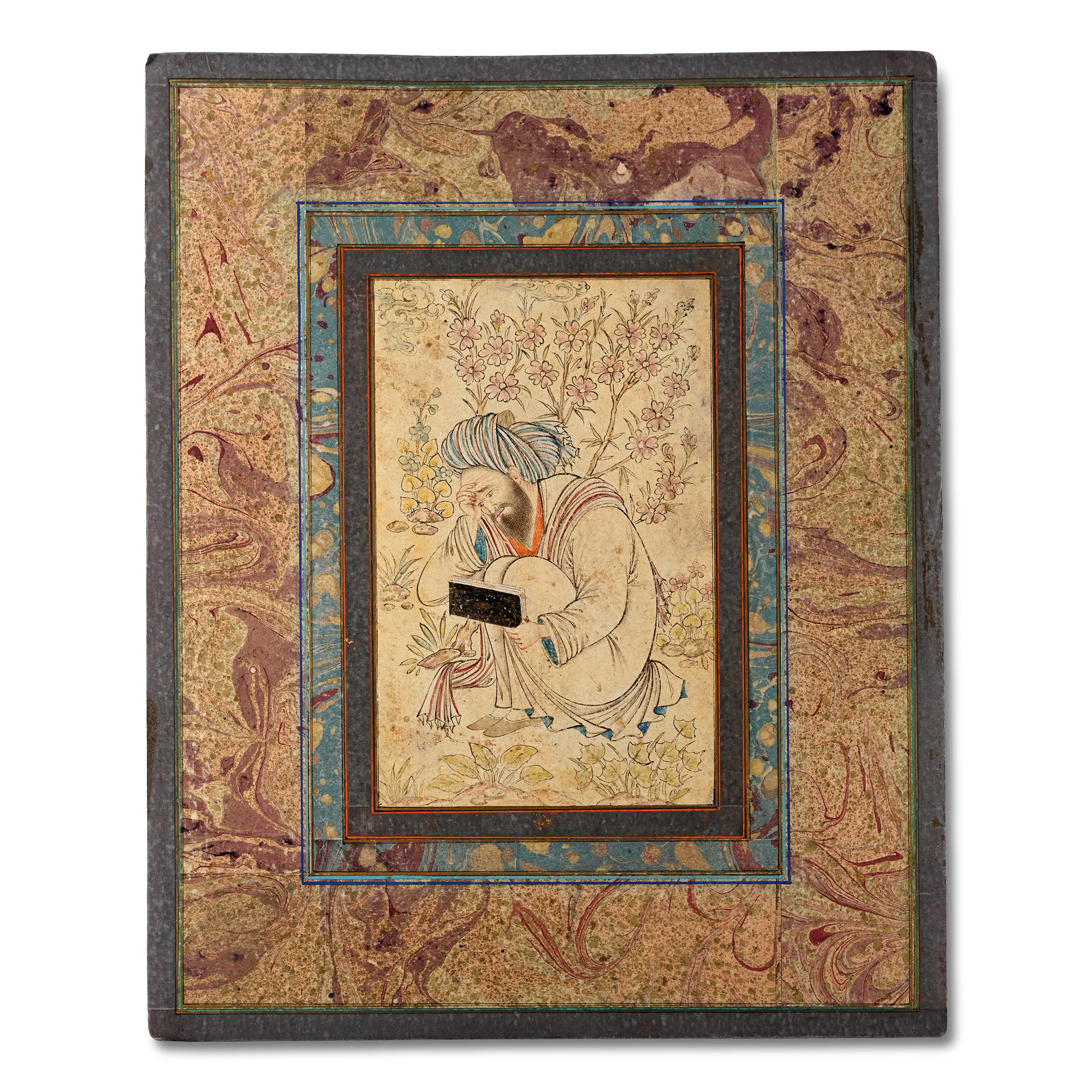 Persian Painted Miniature Leaf