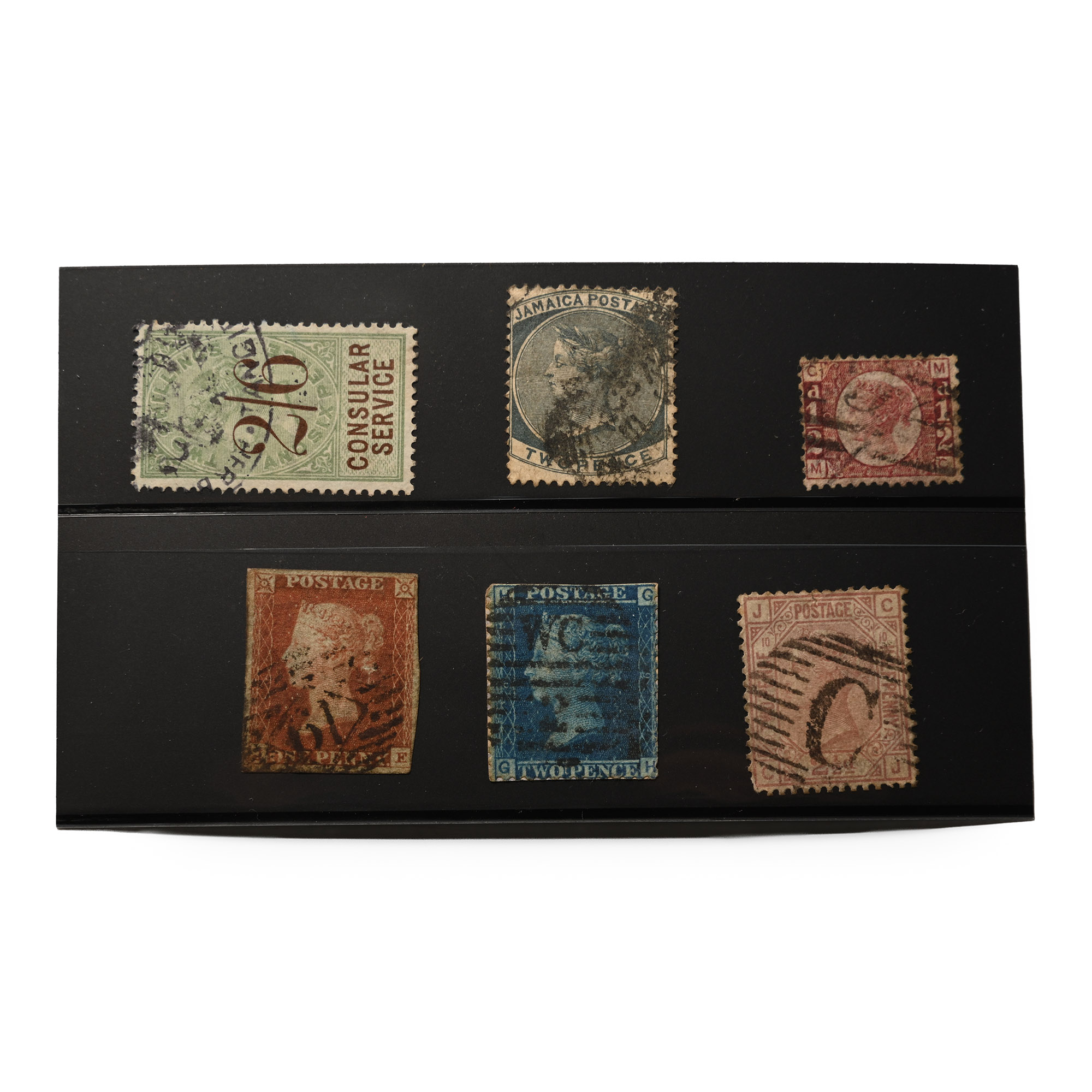 Great Britain. Victoria, Group of Six [6] Stamps.