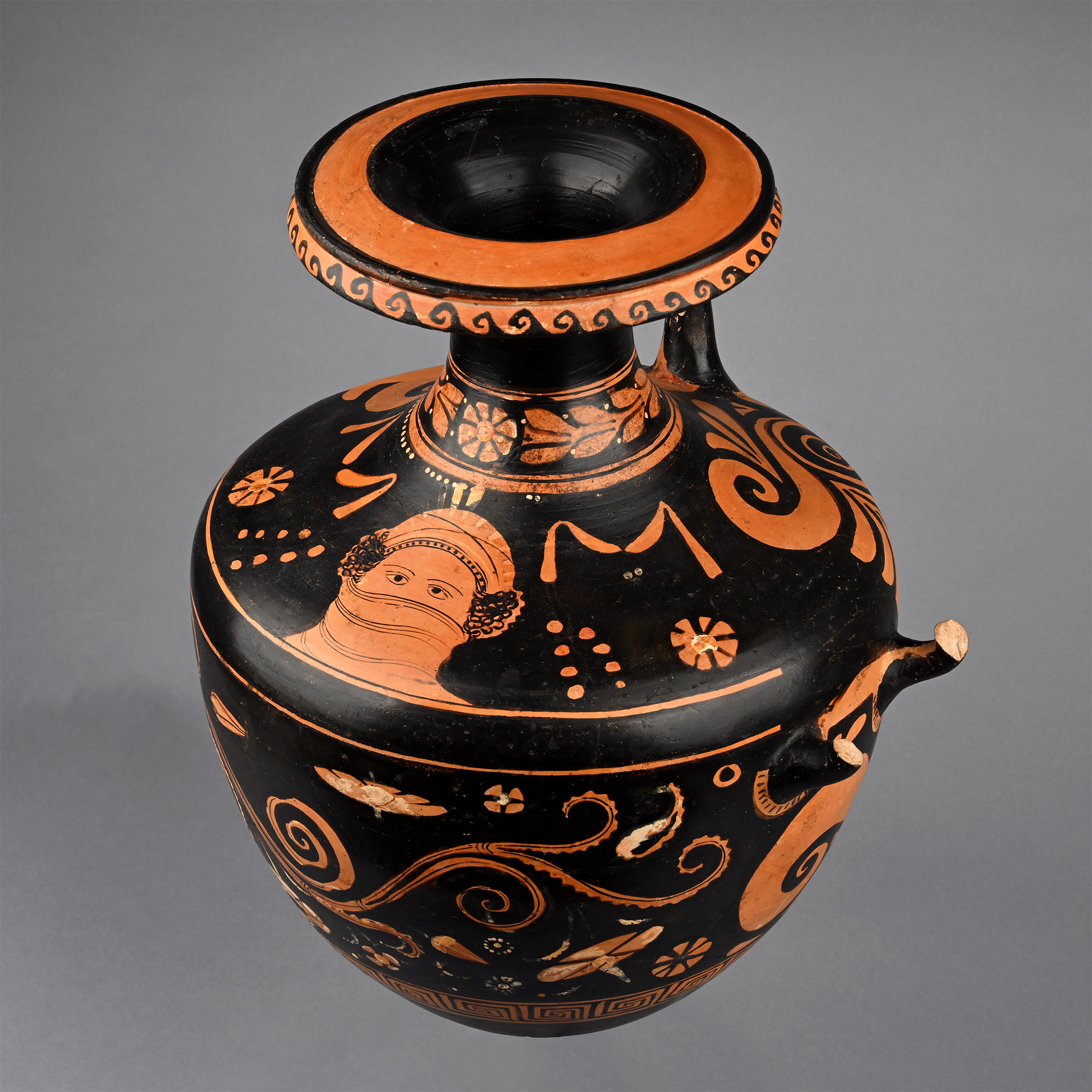 Greek Fragmentary Terracotta Red-Figure Hydria