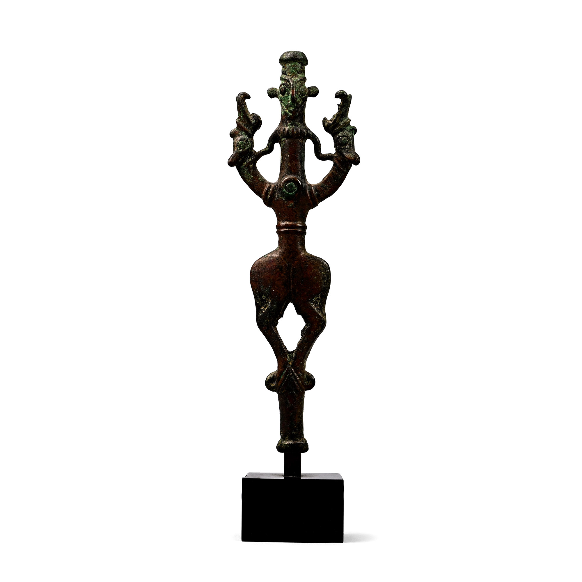 Luristan Bronze Finial with Master of Animals