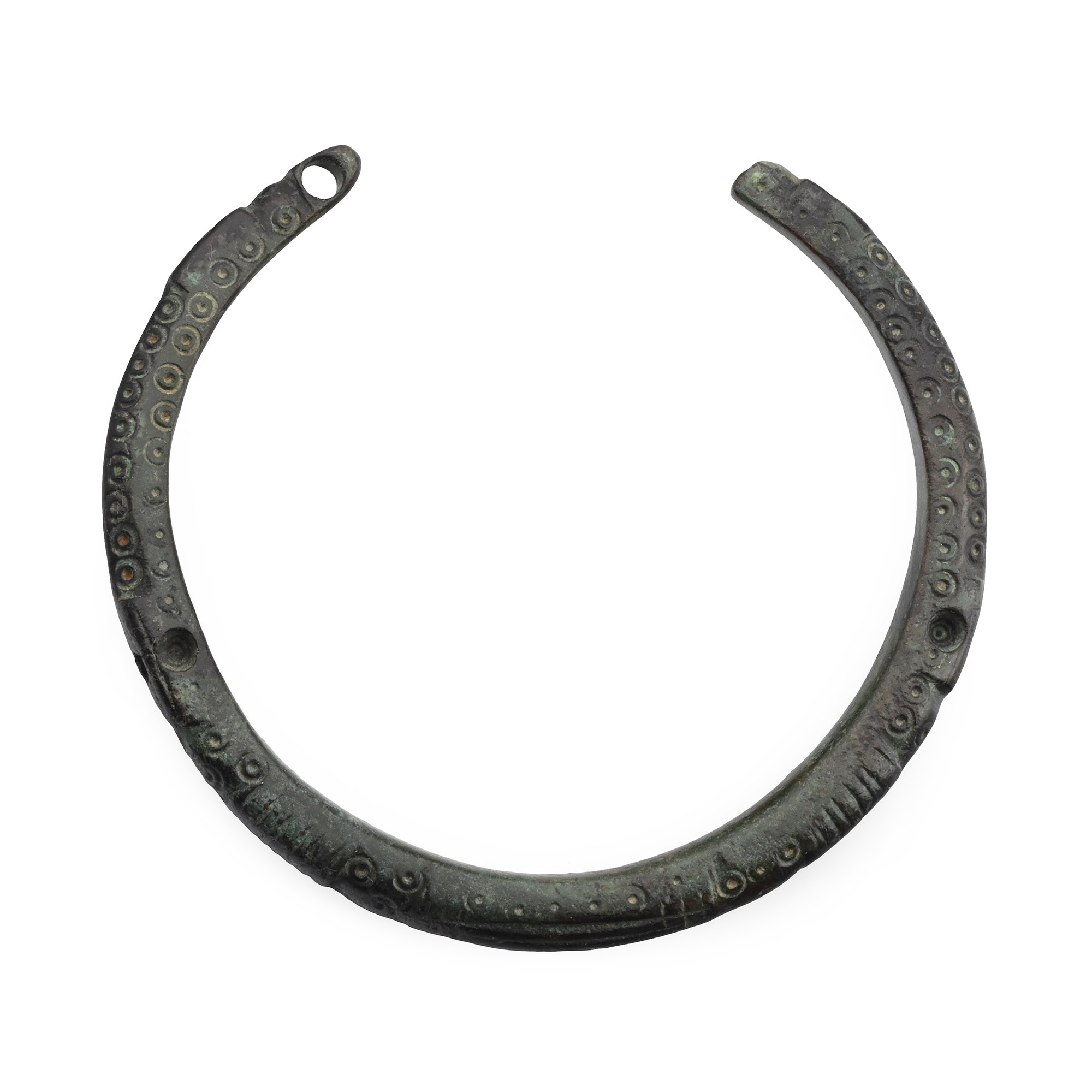Roman Bronze Decorated Military Bracelet