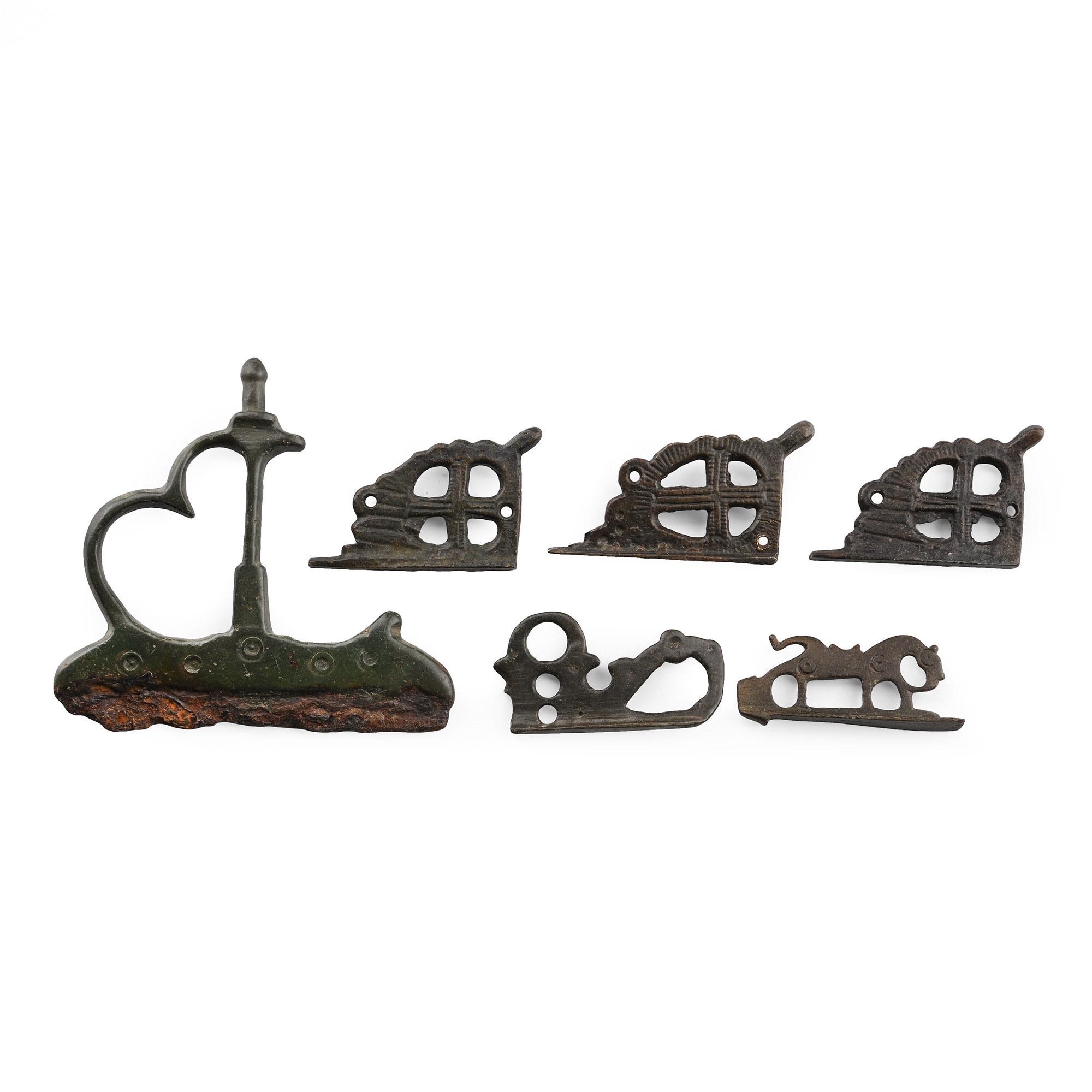 Byzantine to Medieval Bronze Fire Starter Handle Collection