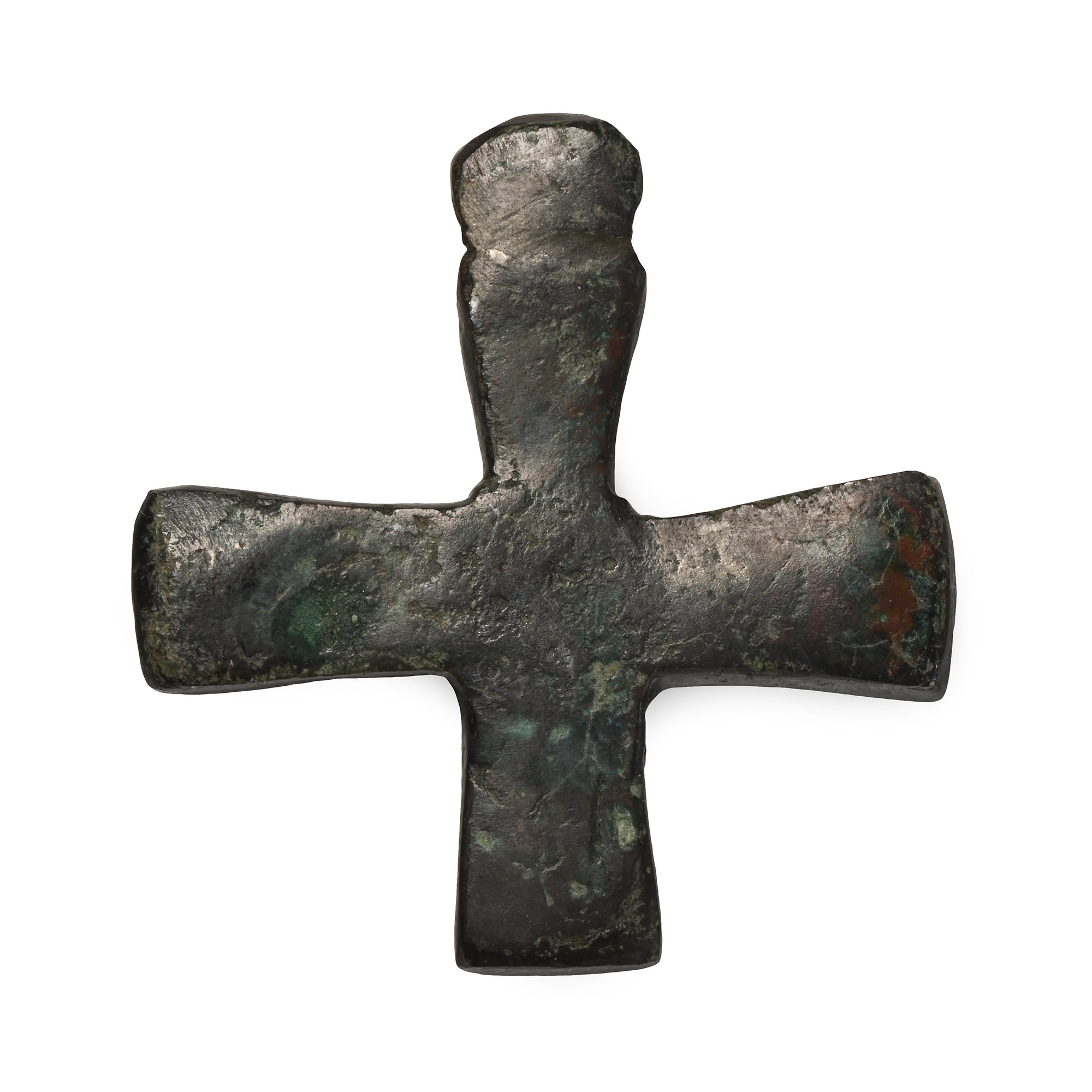 Byzantine Bronze Cross Pendant