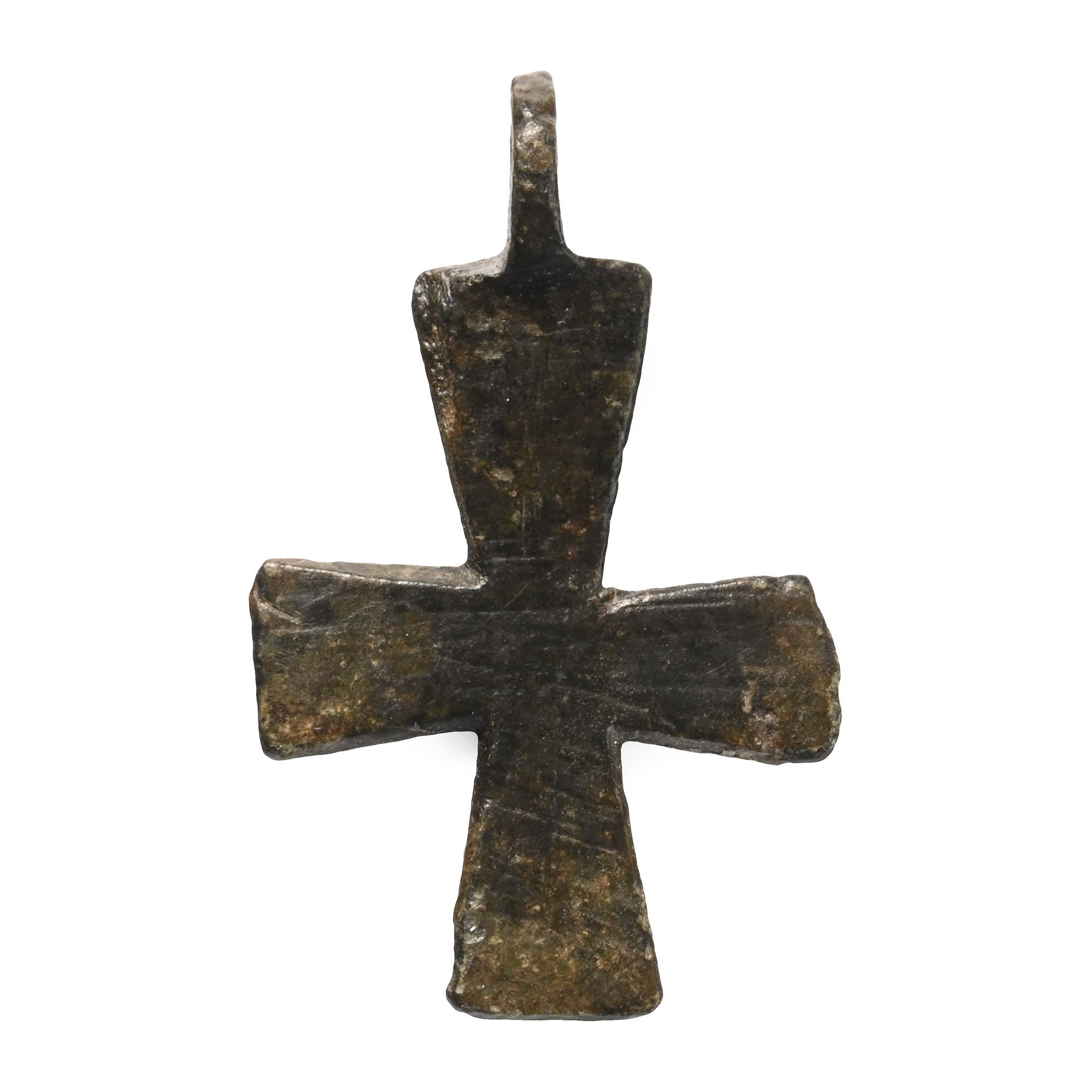 Byzantine Bronze Pendant Cross