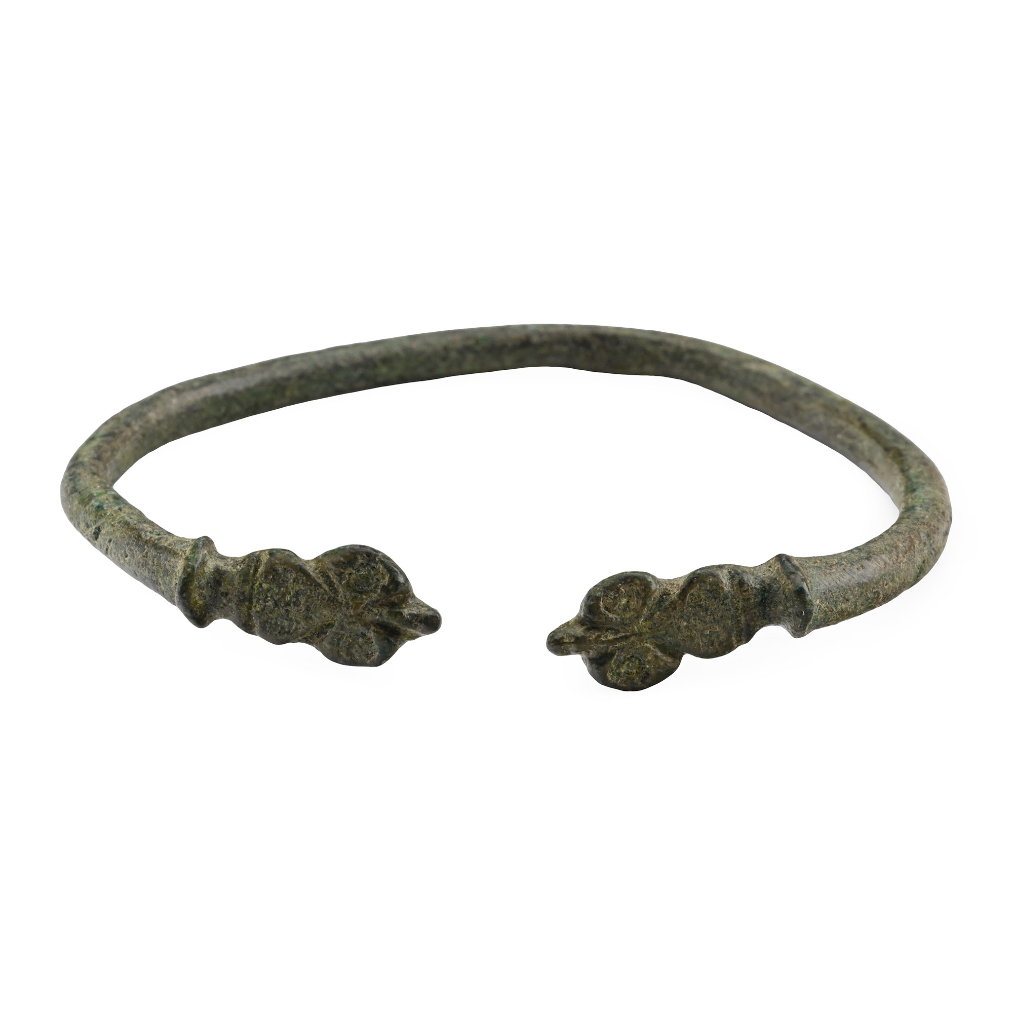 Roman Bronze Decorated Military Bracelet