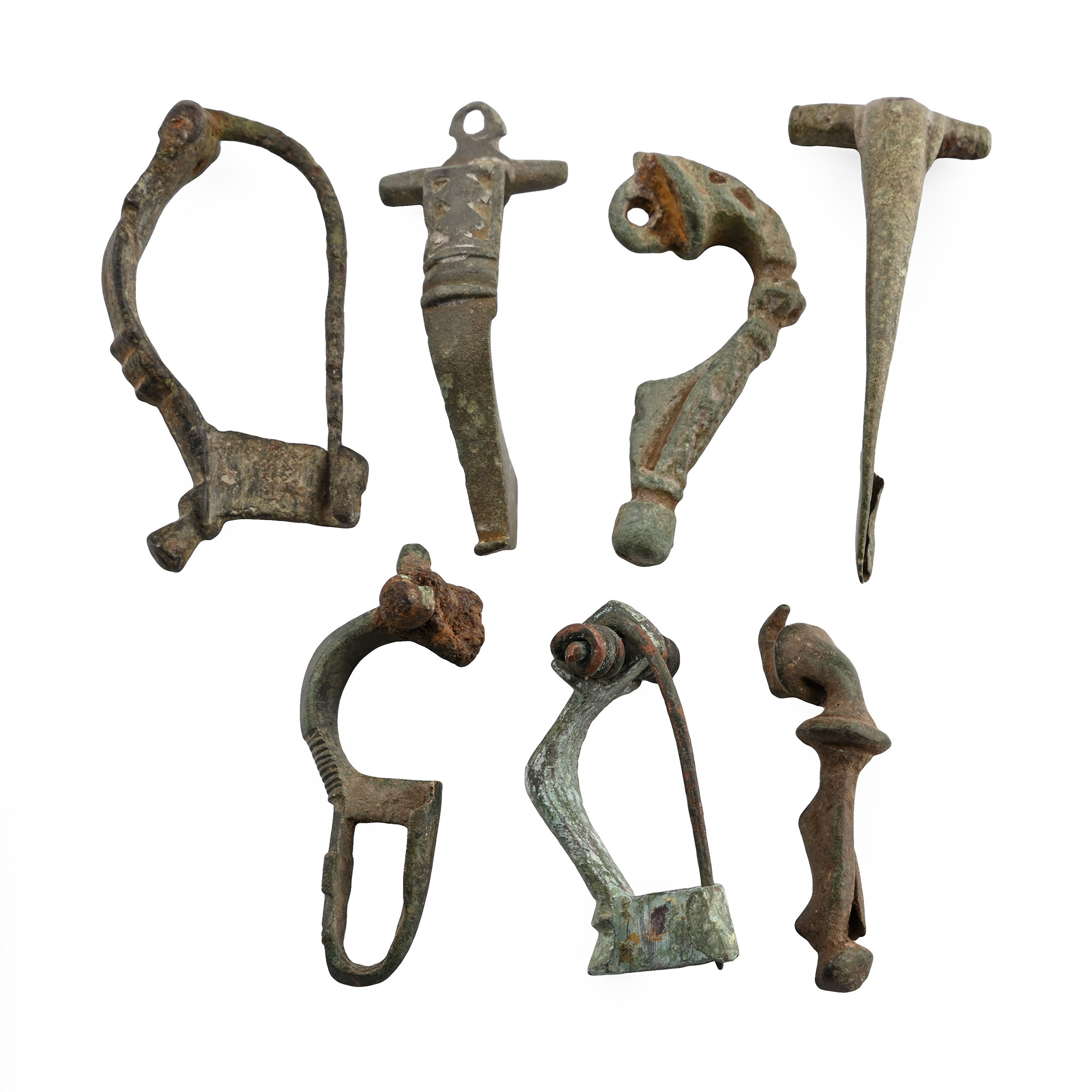 Roman Bronze Brooch Group