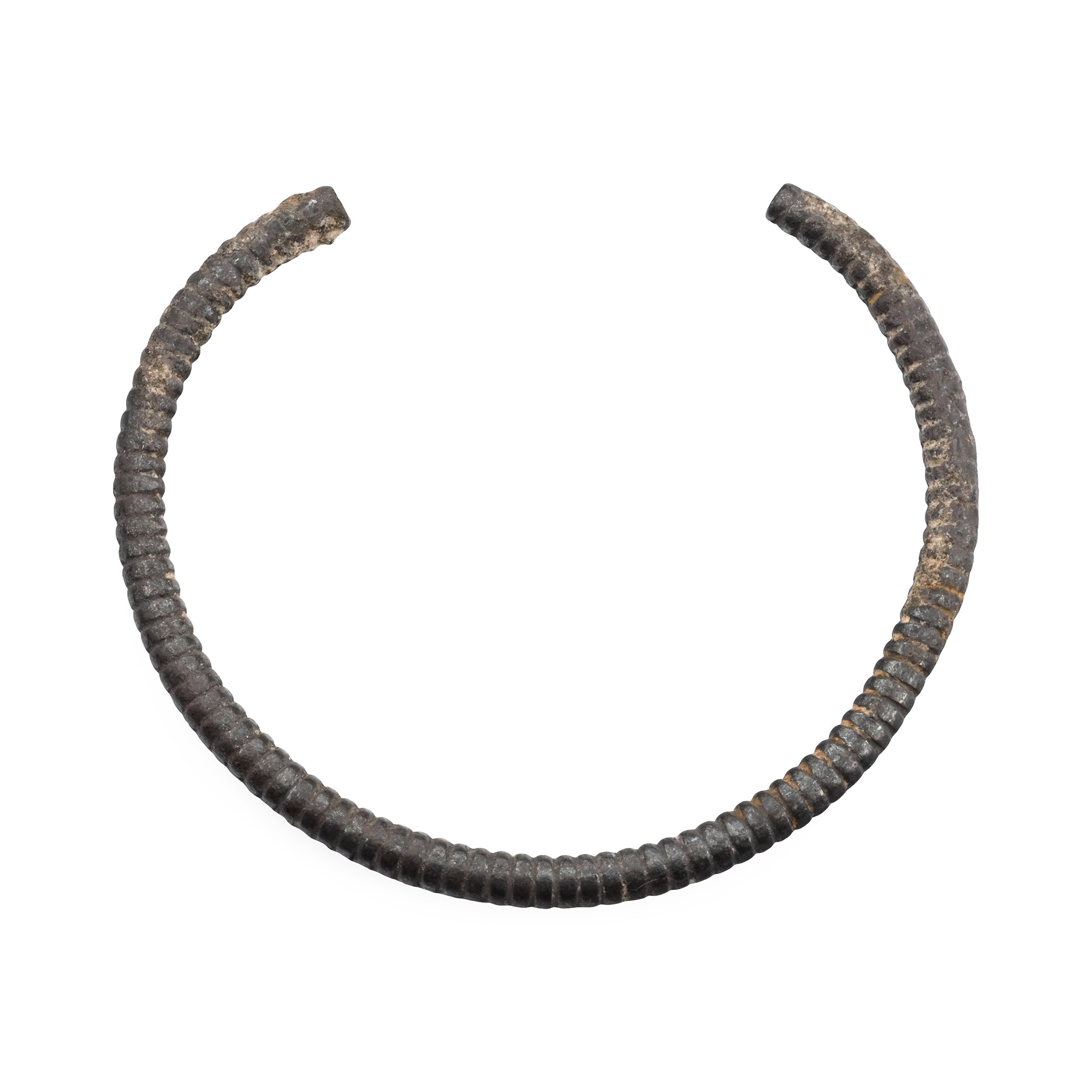 Romano-Celtic Silver Ribbed Bracelet