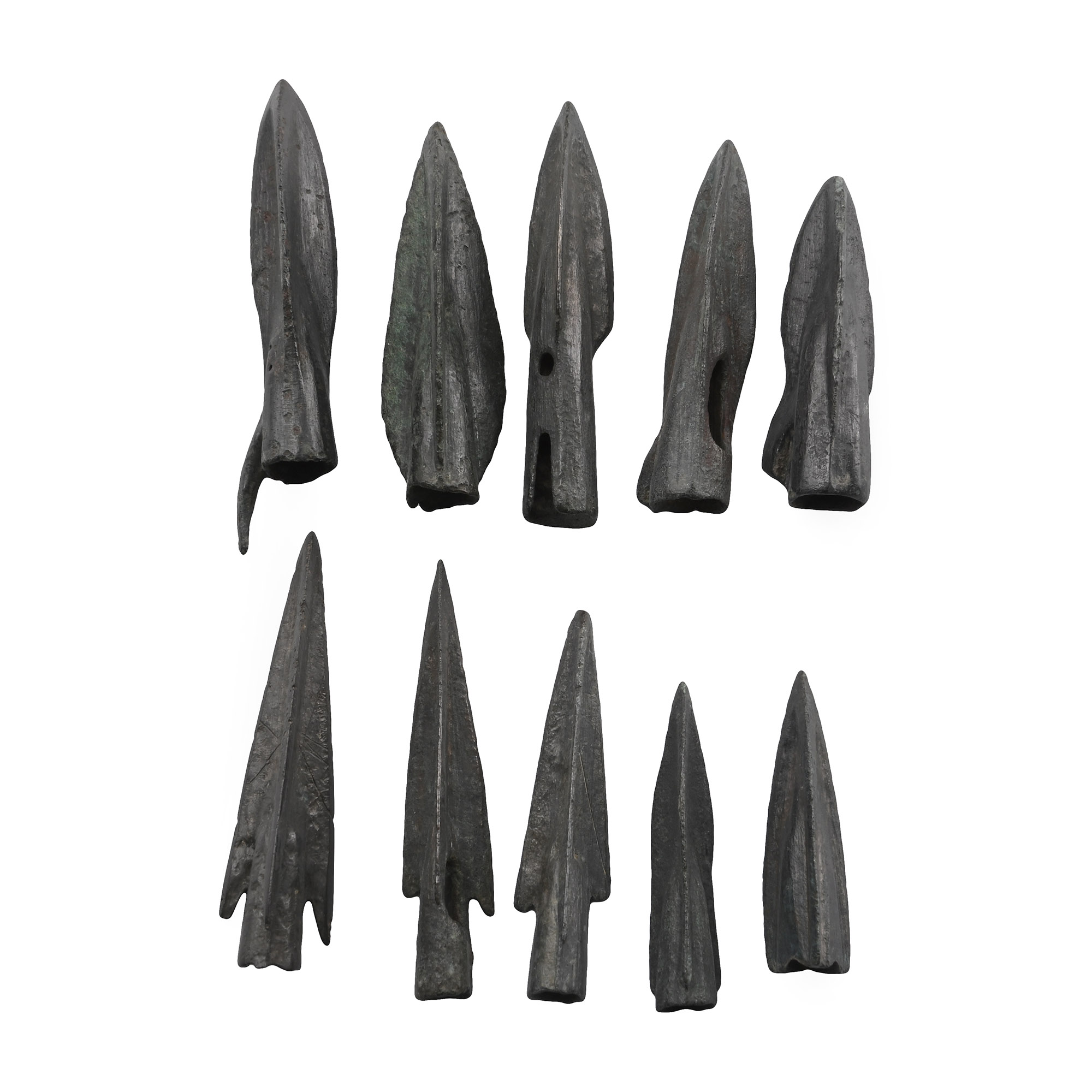 Greek Bronze Arrowhead Group