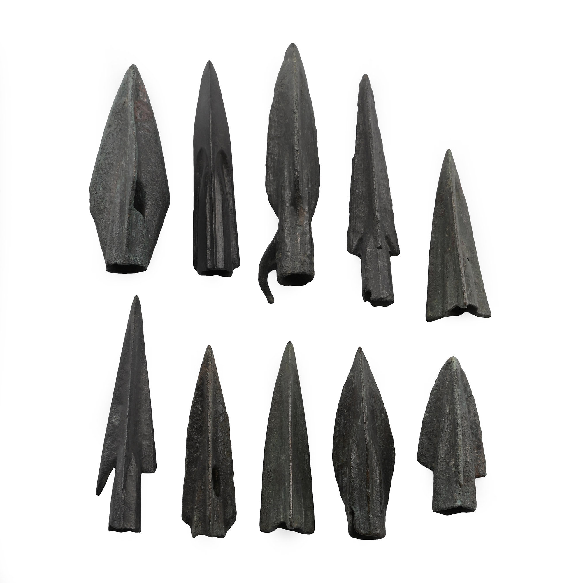 Greek Bronze Arrowhead Group