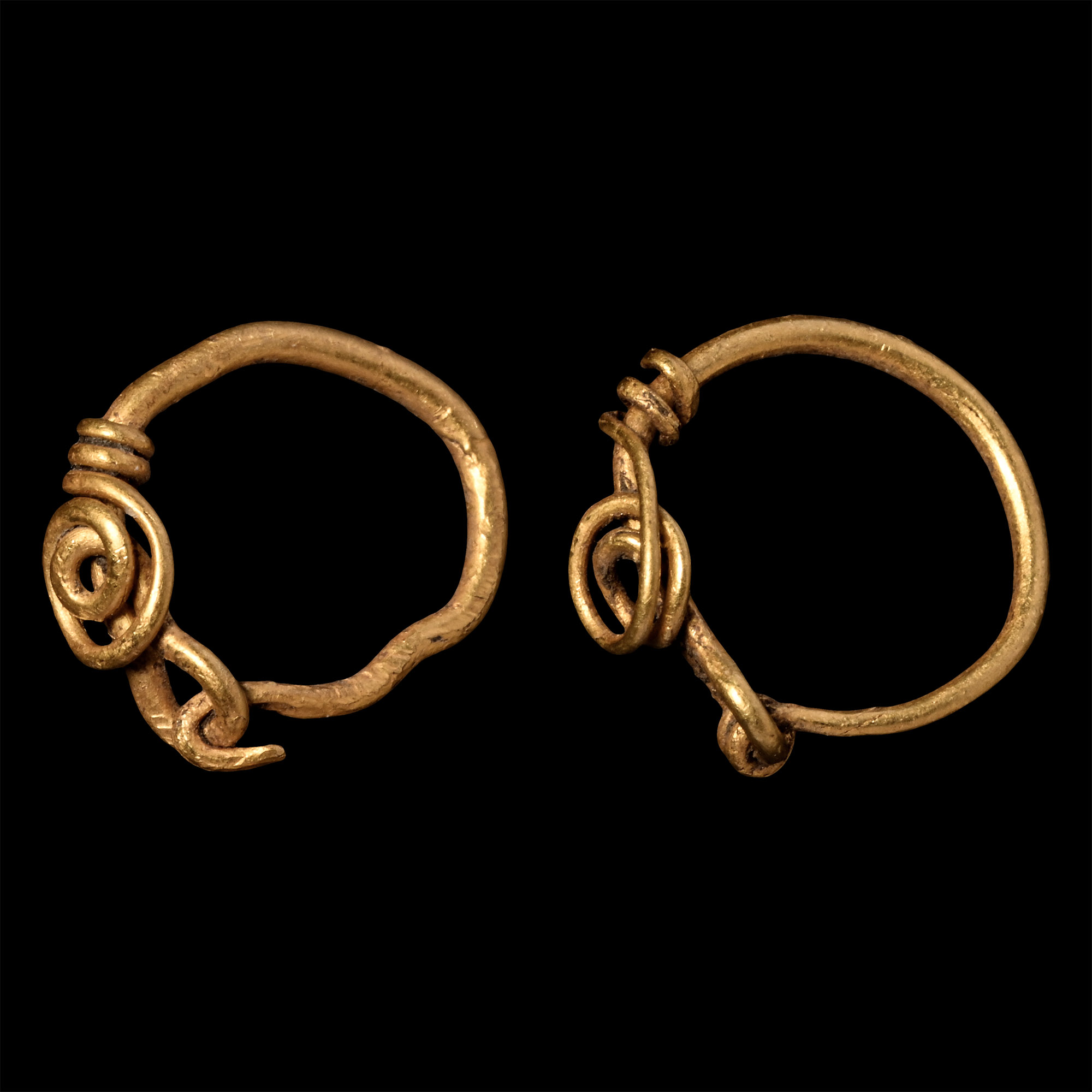 Roman Gold Earring Pair