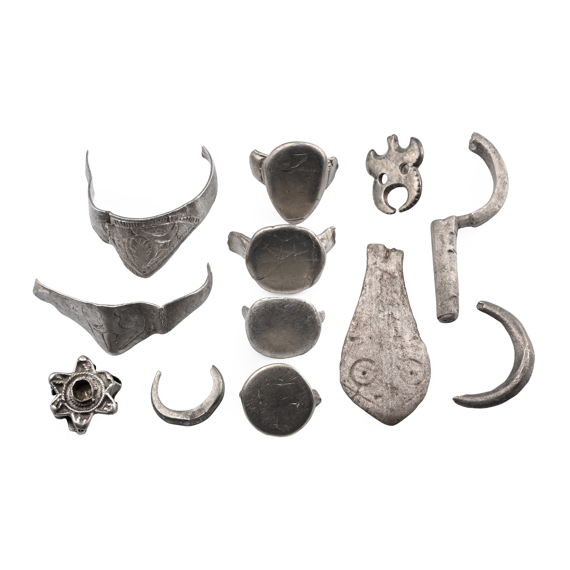 Roman to Medieval Silver Fragment Collection