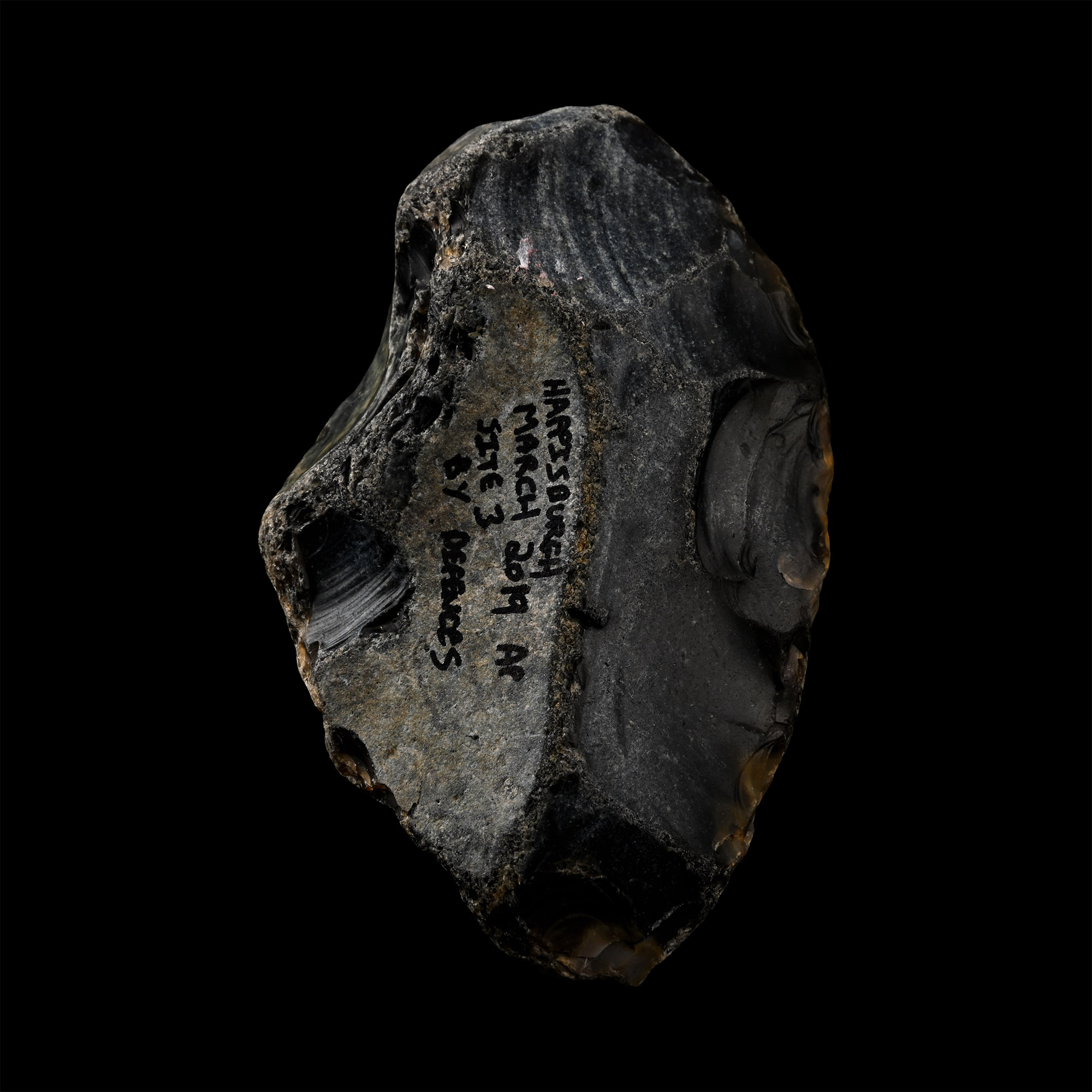 Stone Age Homo Heidelbergensis Uniface Flint Handaxe from Happisburgh