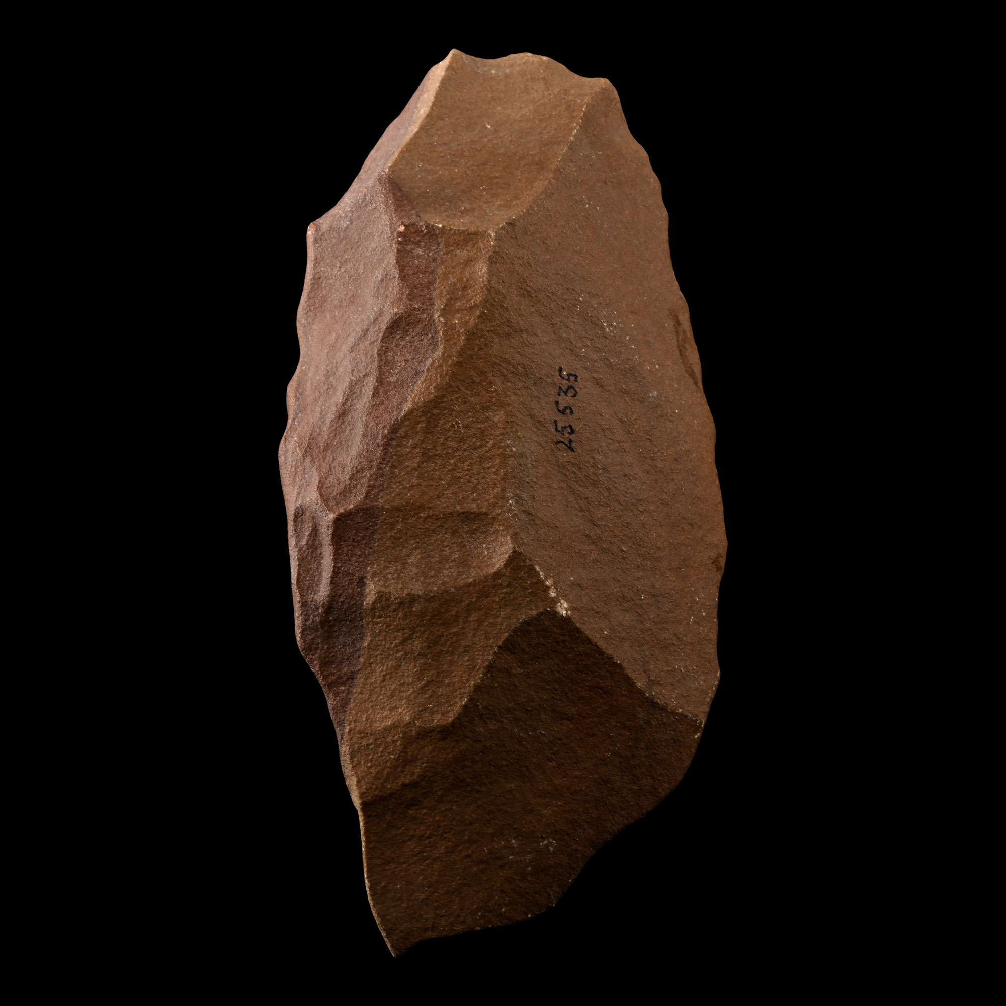 Large Stone Age Homo Erectus Stone Handaxe