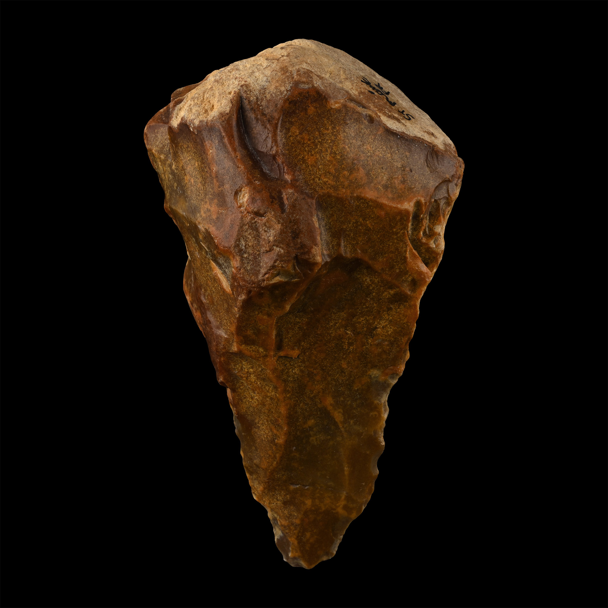 Stone Age Acheulean Ficron Flint Handaxe