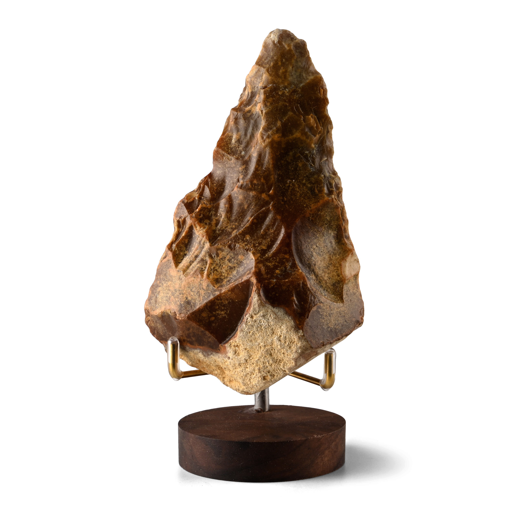Stone Age Acheulean Ficron Flint Handaxe