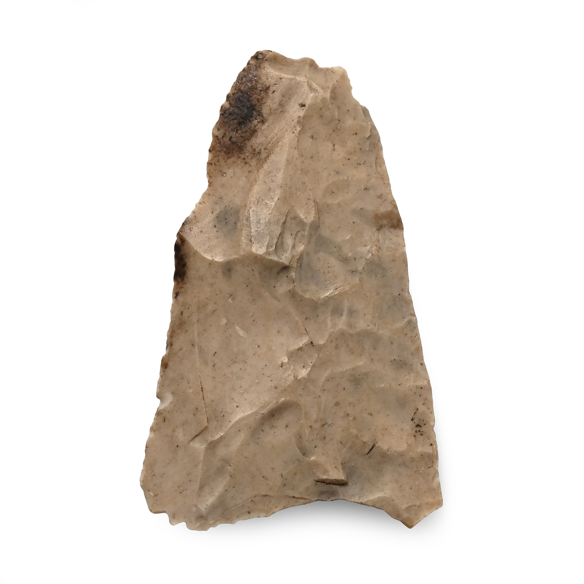 British Stone Age Hollow Based Flint Arrowhead from Farnham