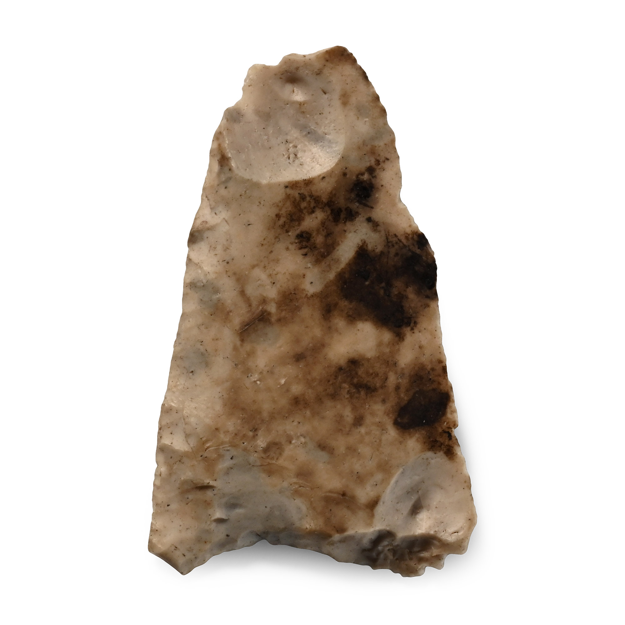 British Stone Age Hollow Based Flint Arrowhead from Farnham