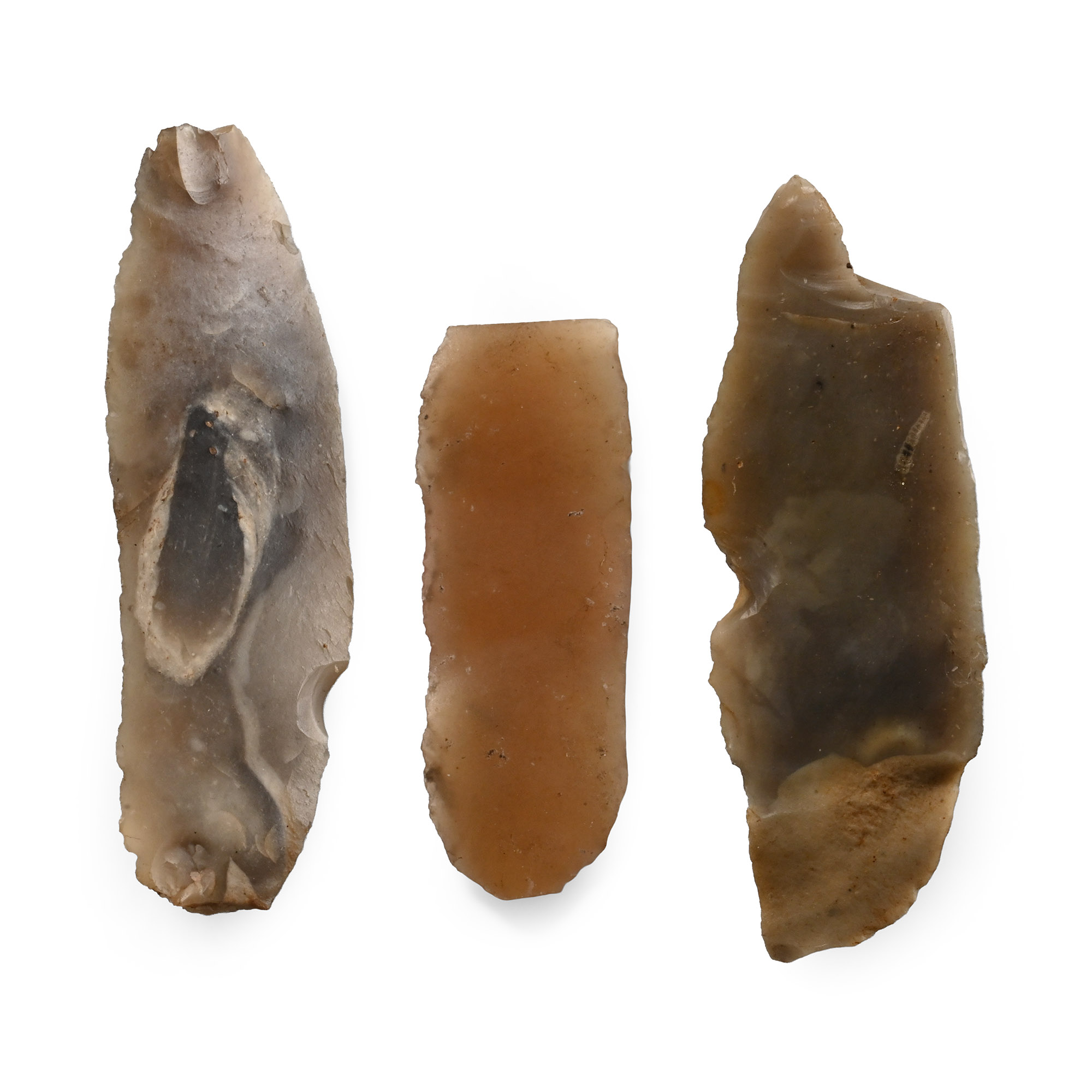 British Stone Age Flint Blades from Farnham
