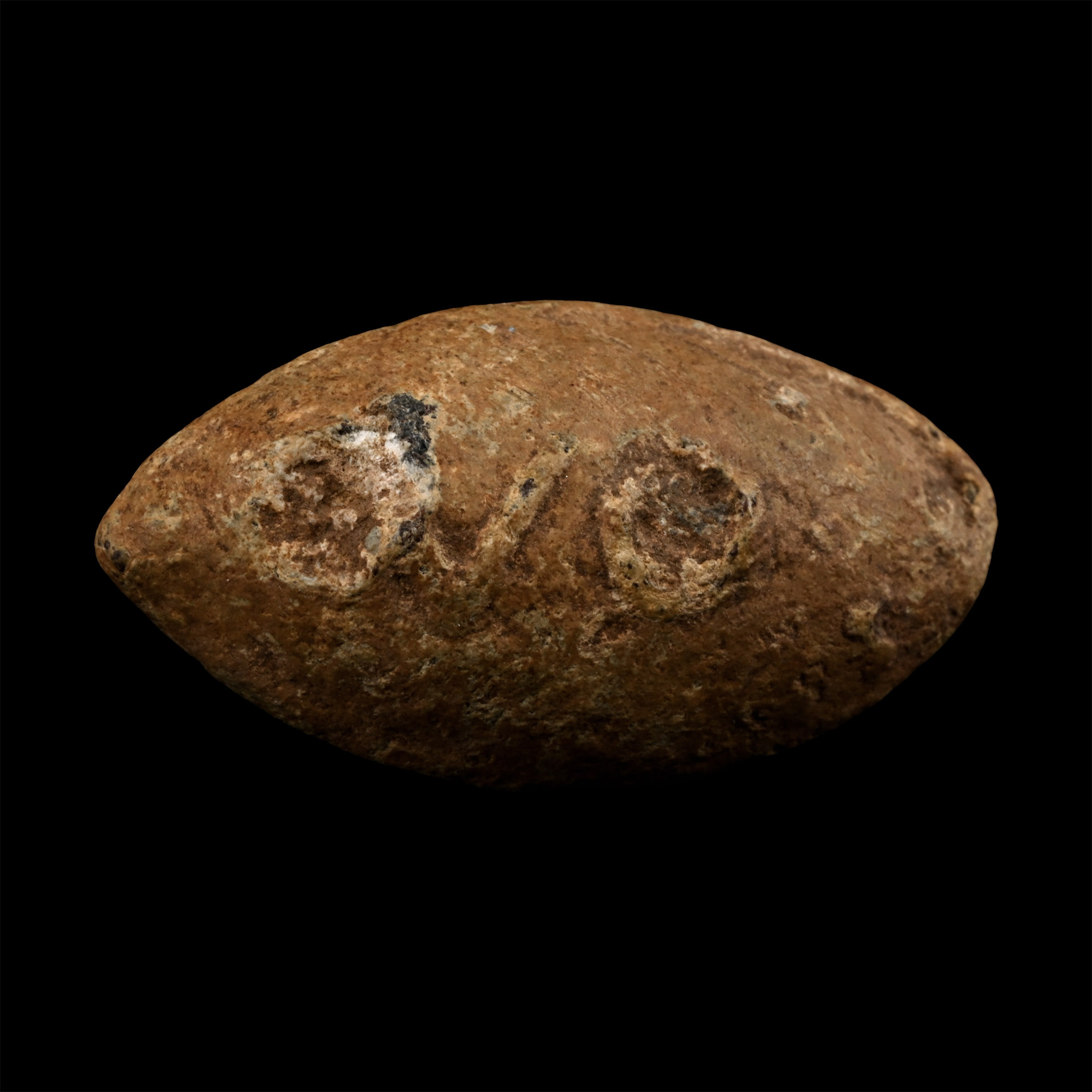 Greek Hellenic Inscribed Lead Slingshot